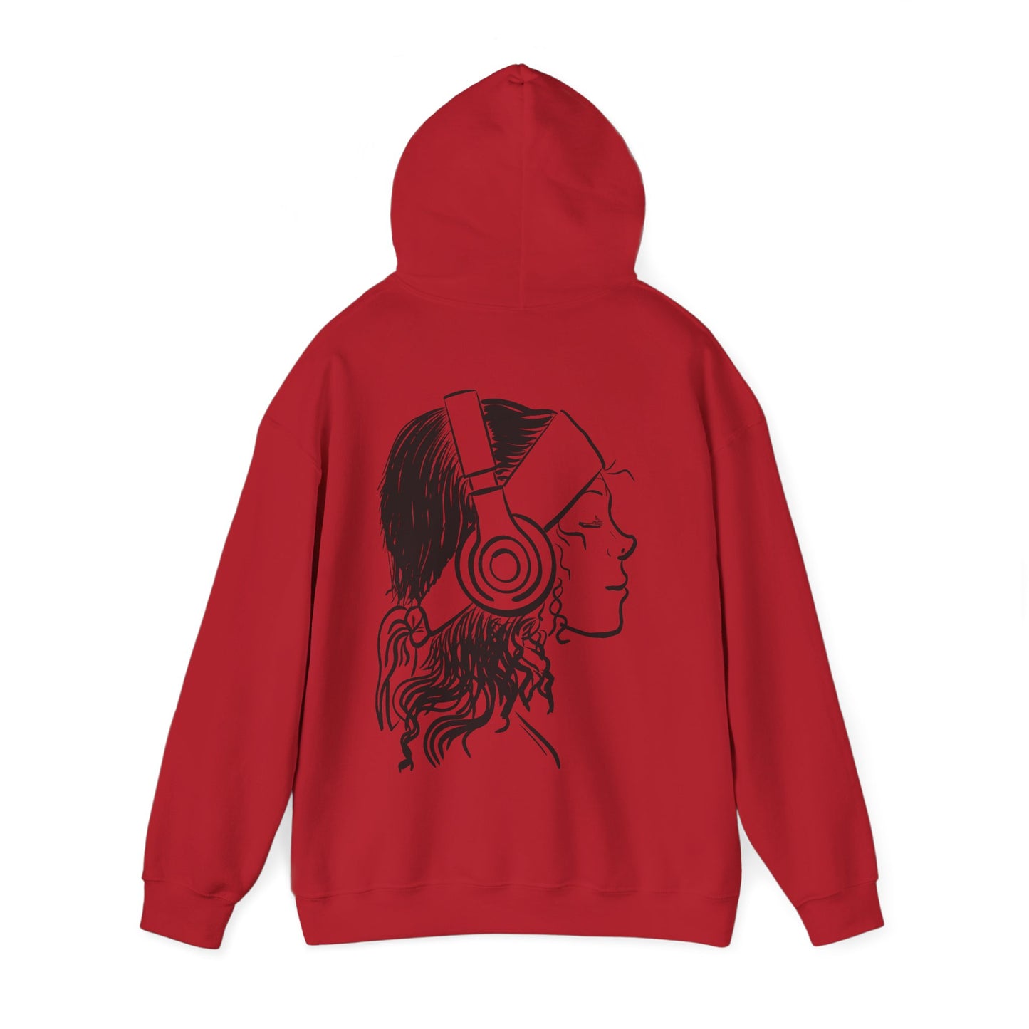 Music Lover Hoodie — 'Kwalatee' Logo & Headphones Girl Graphic