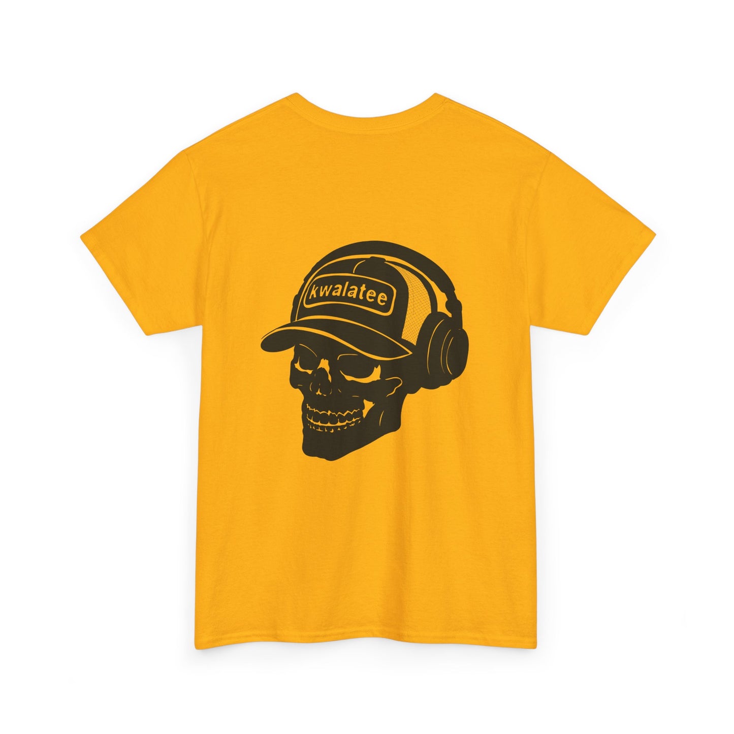 Skull DJ Tee — 'Kwalatee' Music Logo Graphic T-Shirt