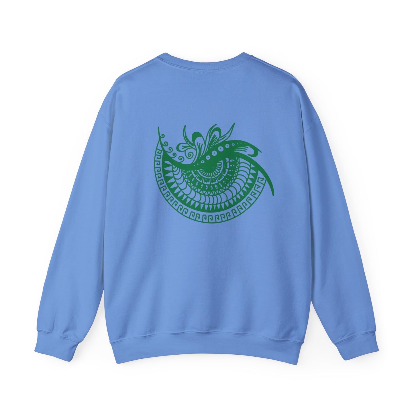 Crewneck — Green Mandala Eye Graphic with “KWALATEE” Logo