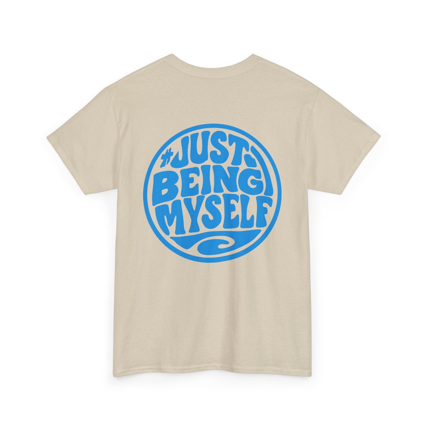 Just Being Myself Graphic Tee — Positive Retro Surf T-Shirt