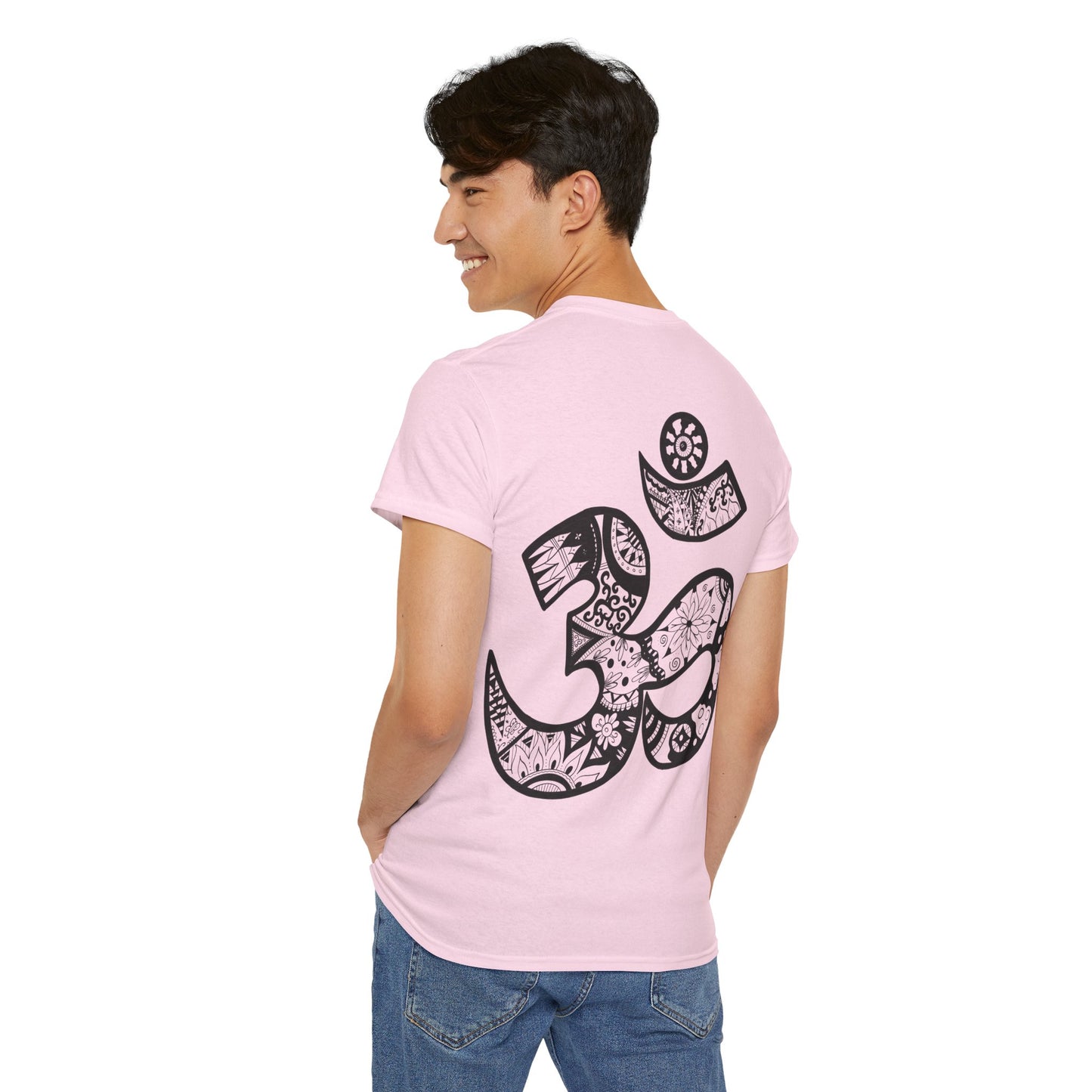 Om Symbol Tee — Hand-Drawn Mandala Om Spiritual Yoga T-Shirt