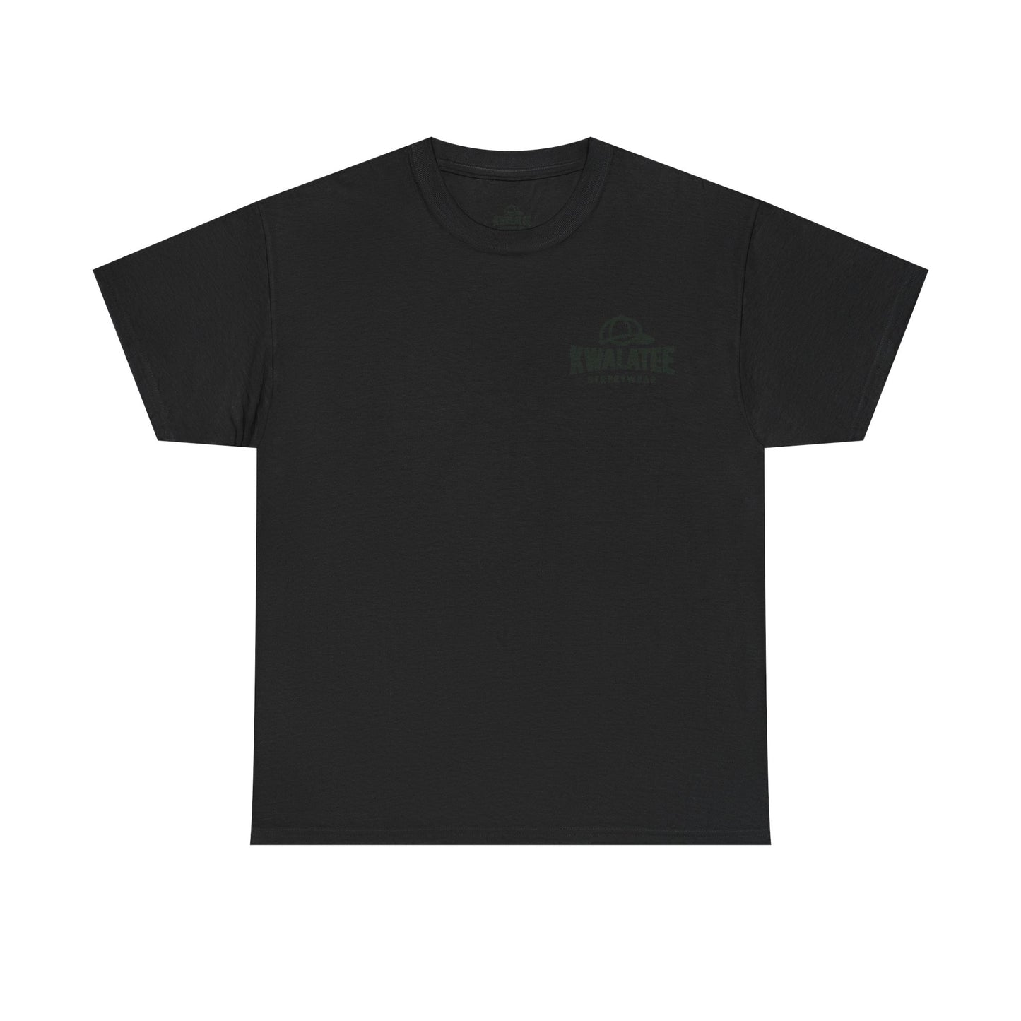 T-Shirt — Kwalatee Floral Mandala Graphic Tee (Front Logo, Back Floral Design)