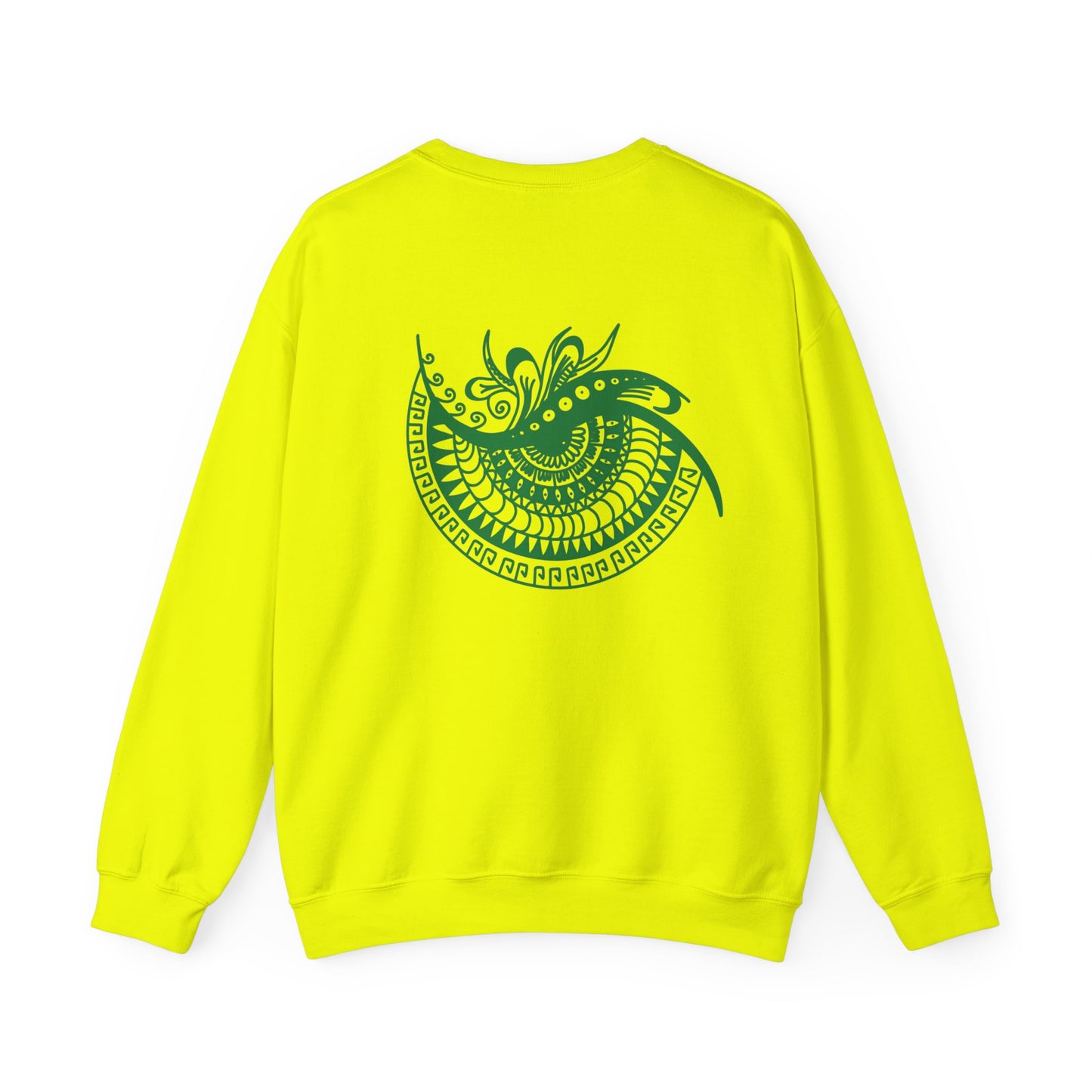 Crewneck — Green Mandala Eye Graphic with “KWALATEE” Logo