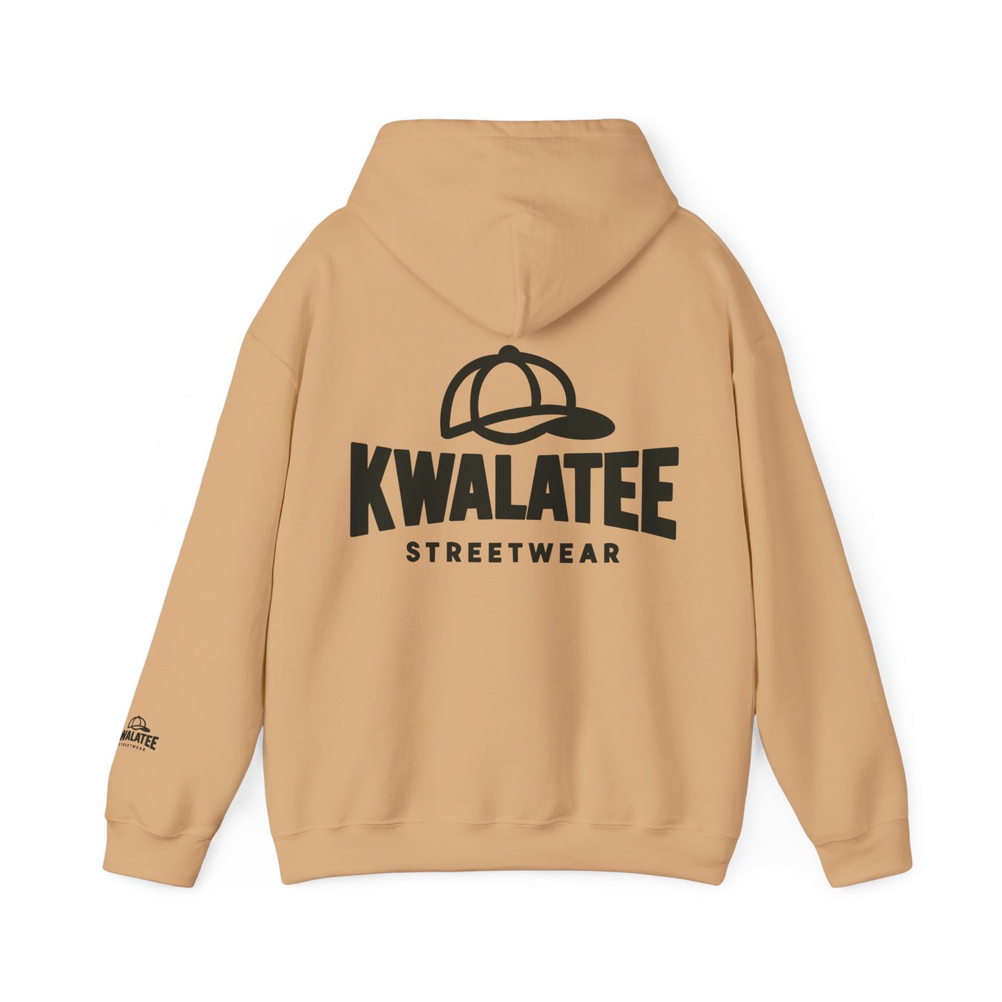 Kwalatee Streetwear Hoodie – Logo Pullover with Cap Graphic