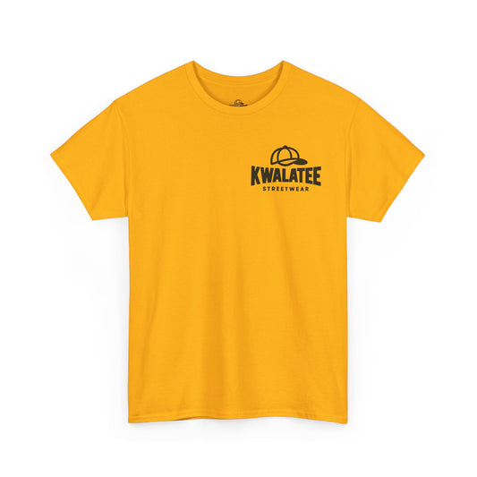 Kwalatee Streetwear Graphic Tee — Bold Cap Logo T-Shirt