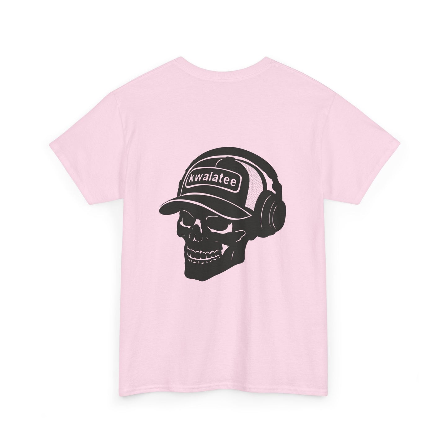 Skull DJ Tee — 'Kwalatee' Music Logo Graphic T-Shirt