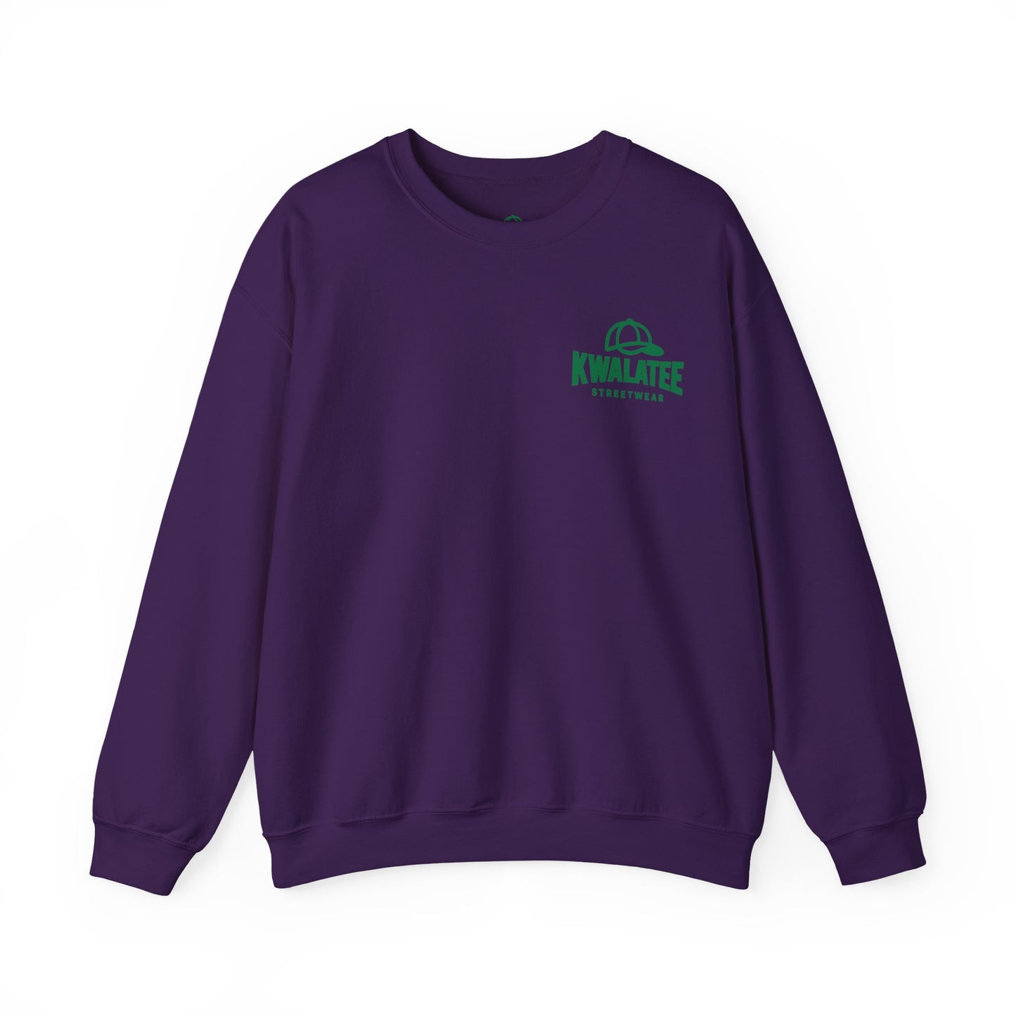 Crewneck — Green Mandala Eye Graphic with “KWALATEE” Logo