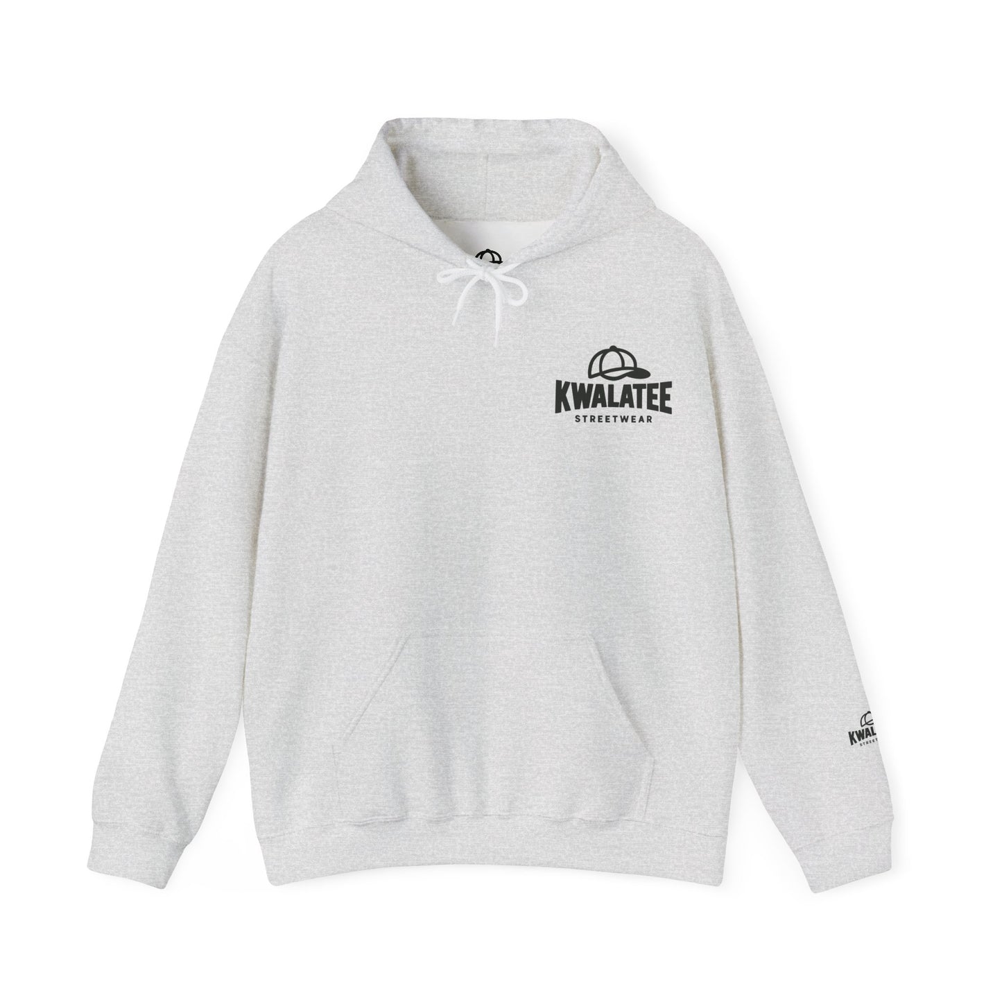 Kwalatee Streetwear Hoodie – Logo Pullover with Cap Graphic
