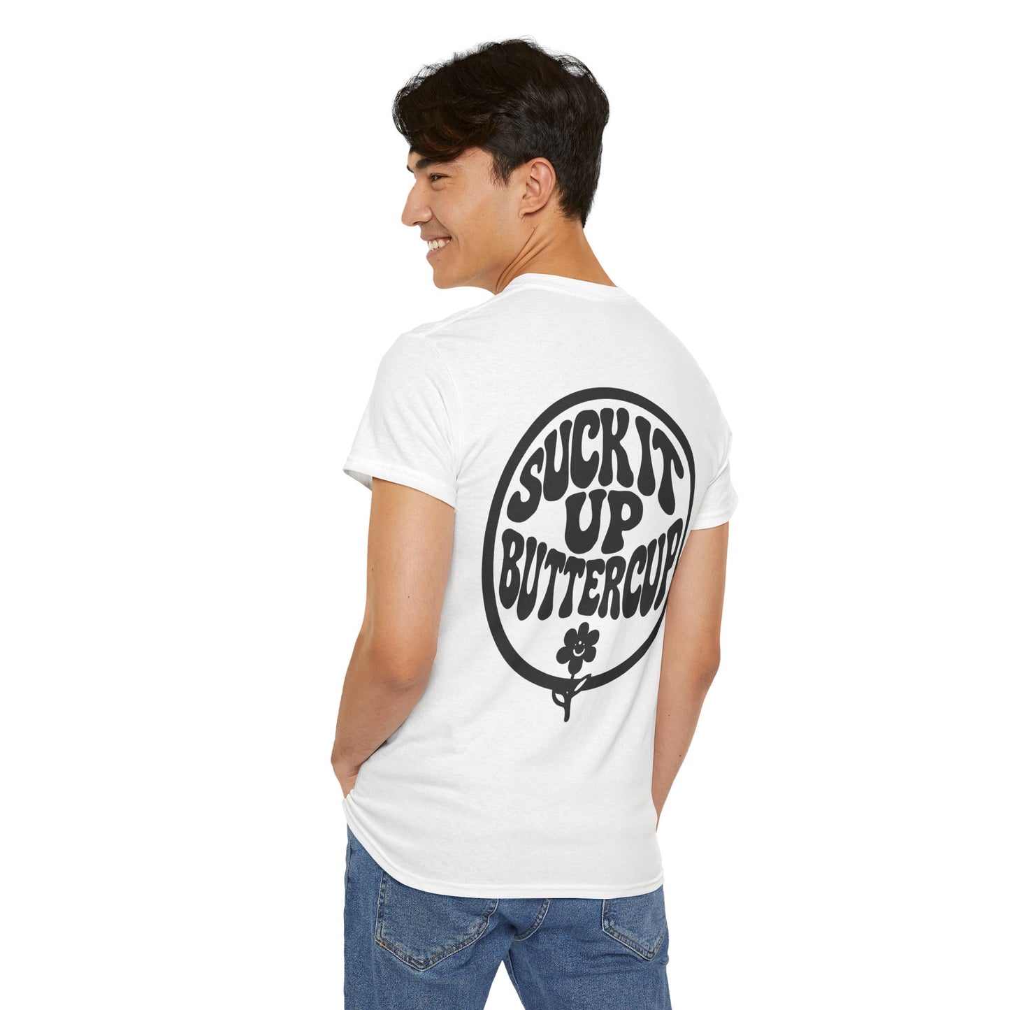 Suck It Up Buttercup T-Shirt — Retro Flower Graphic Tee
