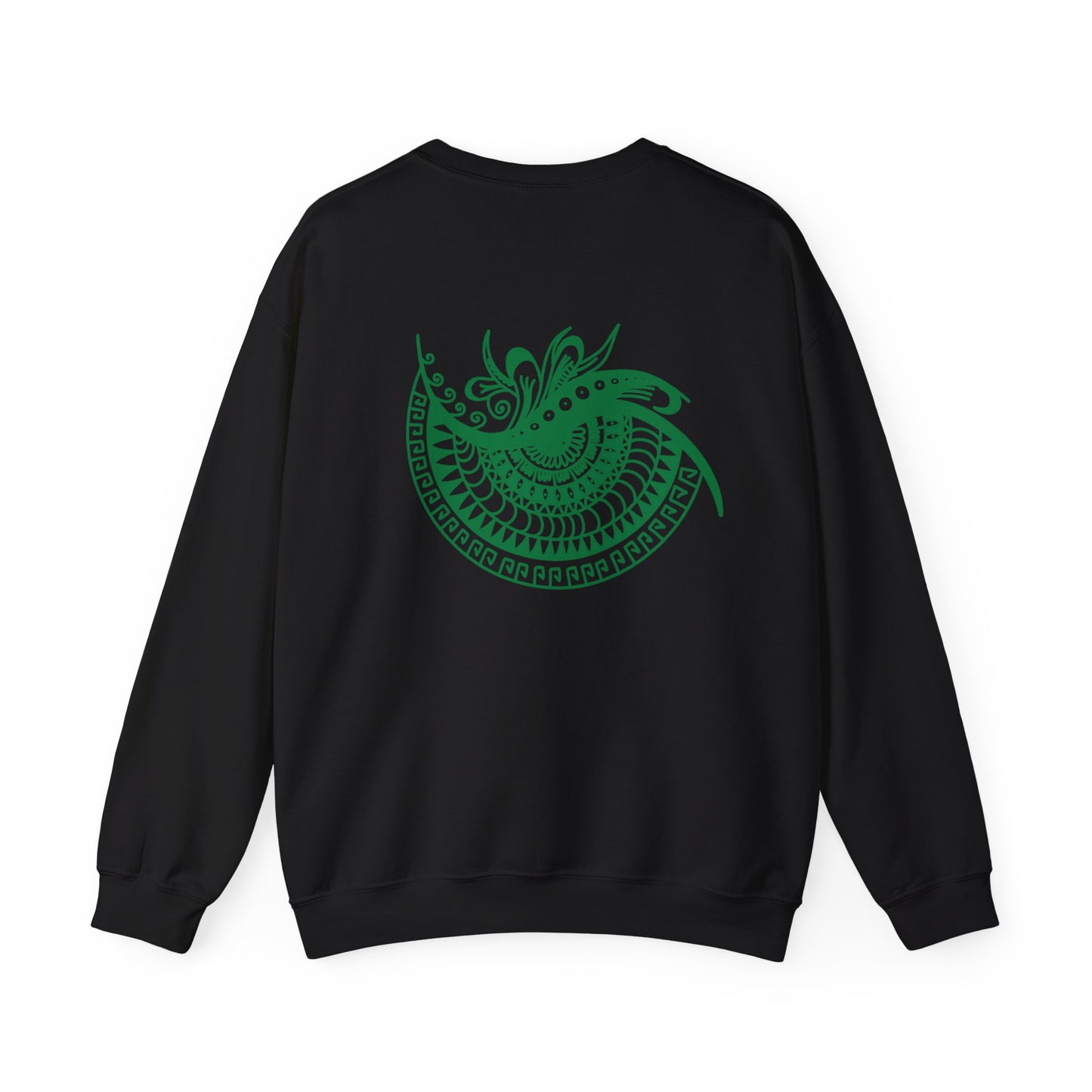 Crewneck — Green Mandala Eye Graphic with “KWALATEE” Logo
