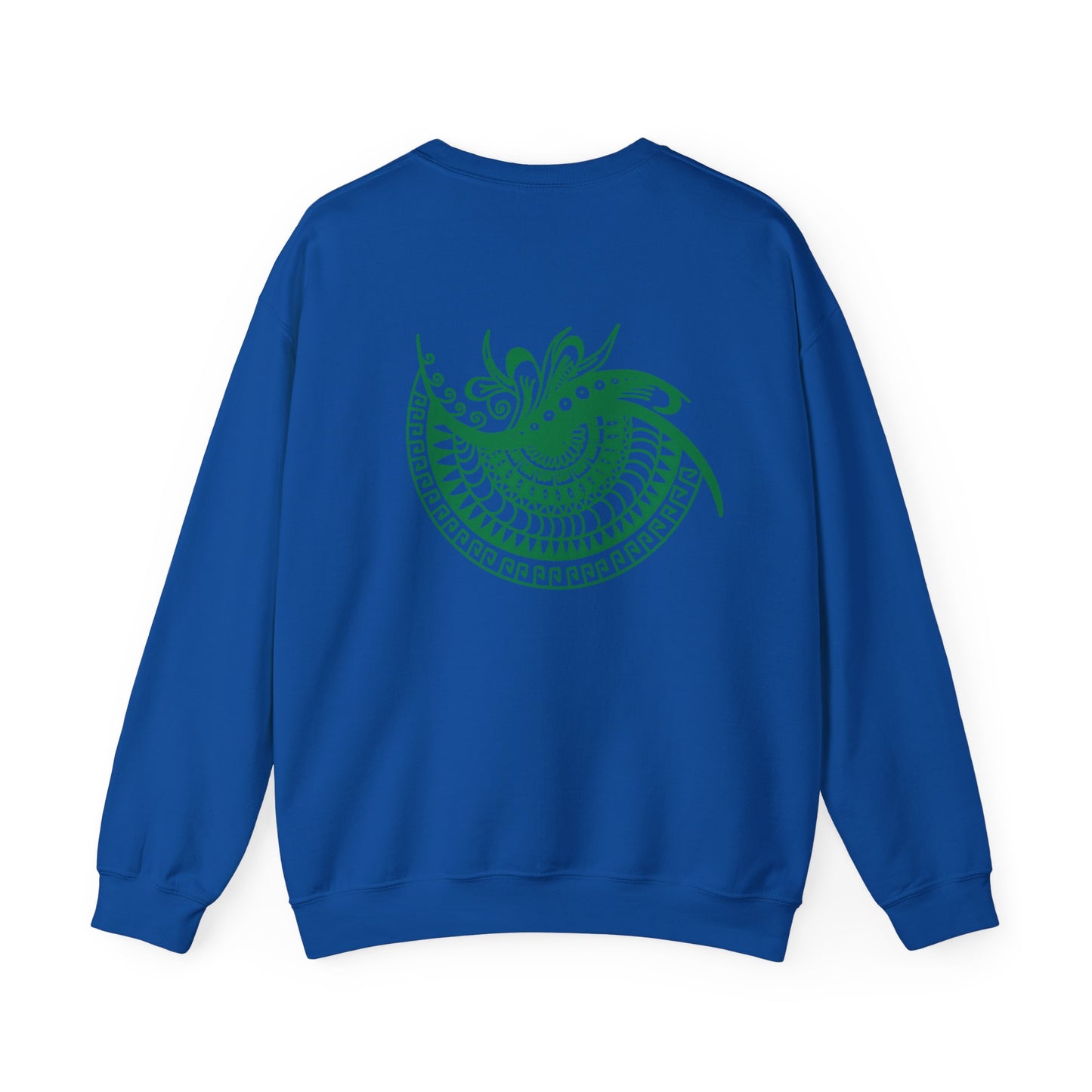 Crewneck — Green Mandala Eye Graphic with “KWALATEE” Logo