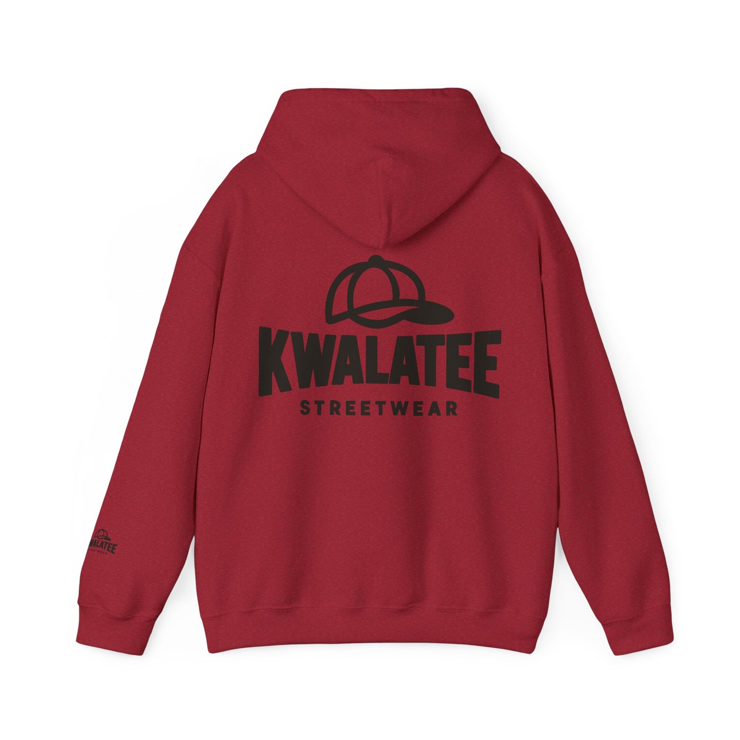 Kwalatee Streetwear Hoodie – Logo Pullover with Cap Graphic
