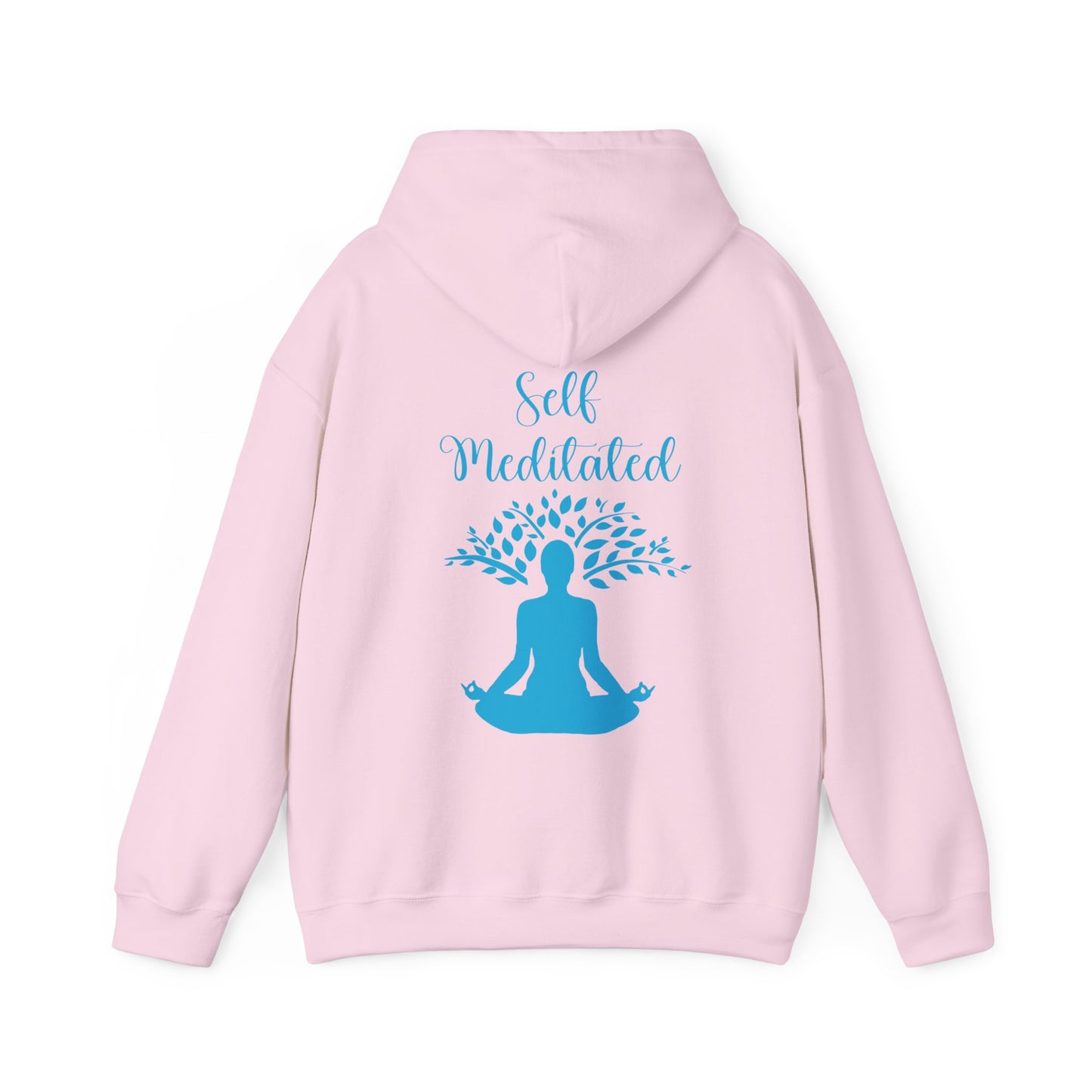 Meditation Hoodie — "Self Meditated" Sweatshirt with Tree Pose Graphic
