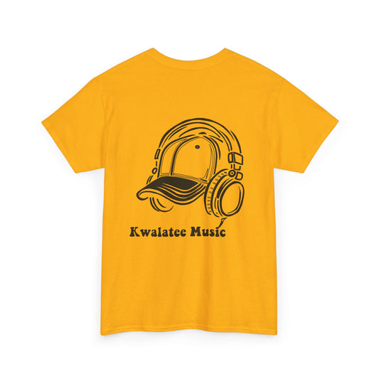 Music Logo T‑Shirt — "Kwalatee Music" Graphic Tee (Cap & Headphones)