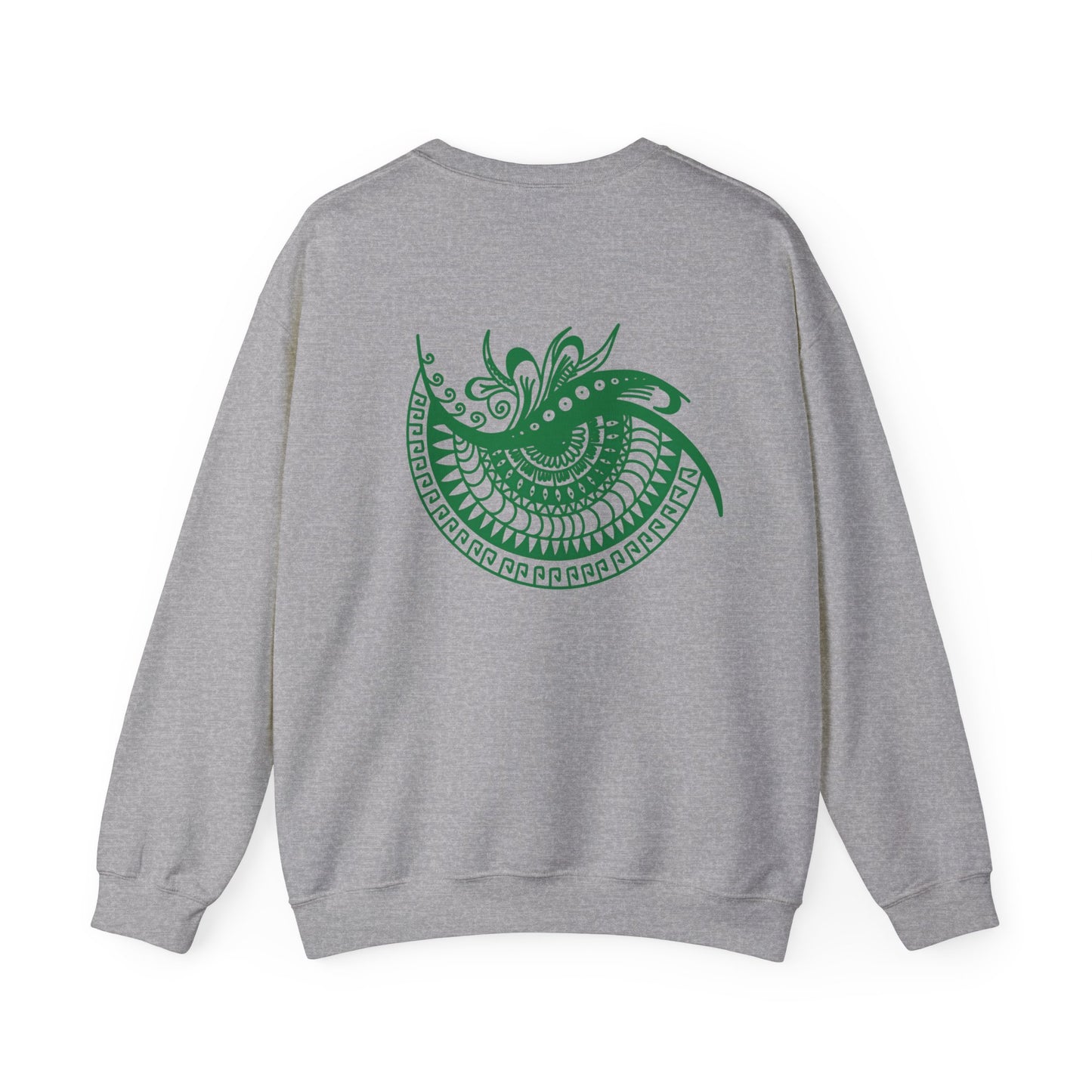 Crewneck — Green Mandala Eye Graphic with “KWALATEE” Logo