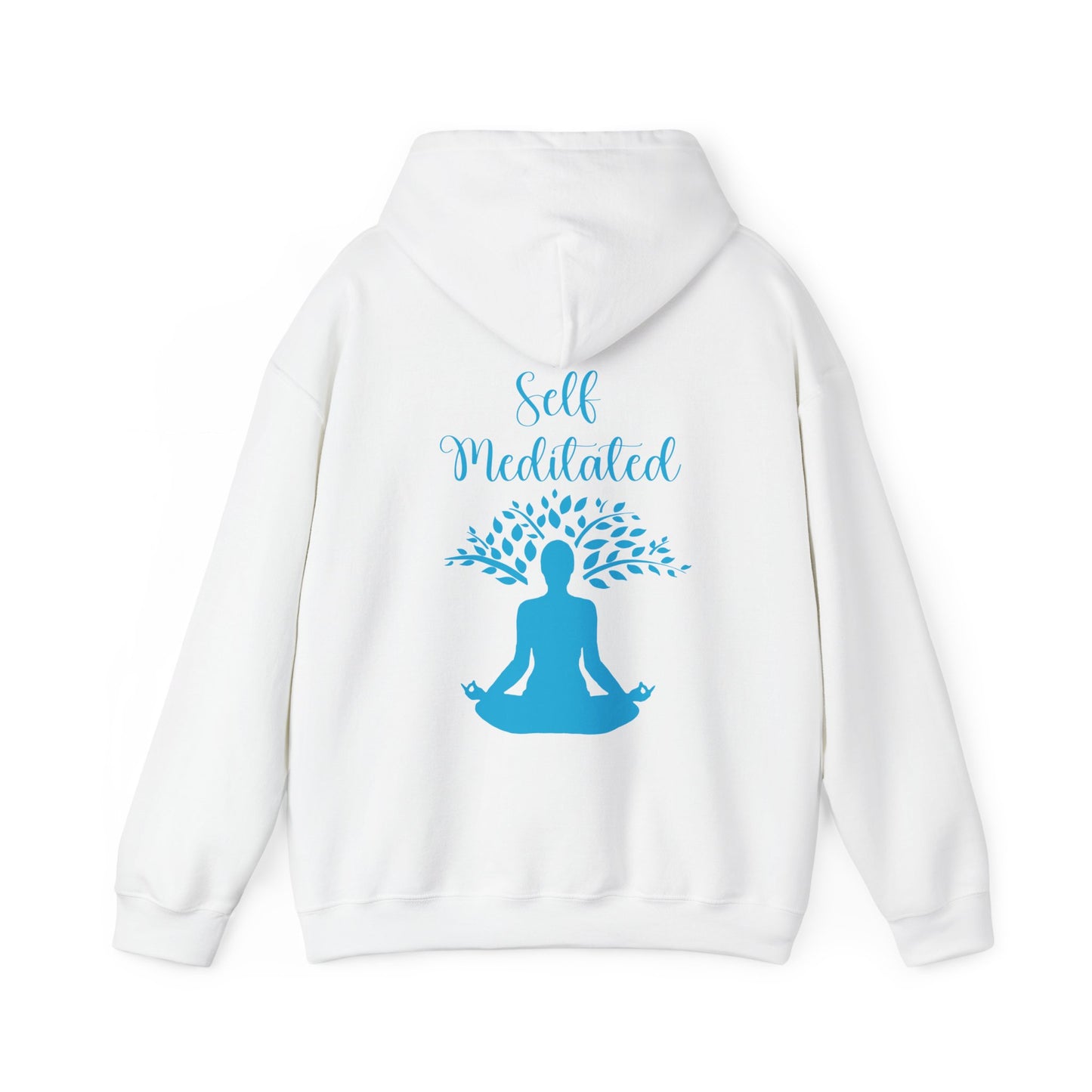 Meditation Hoodie — "Self Meditated" Sweatshirt with Tree Pose Graphic