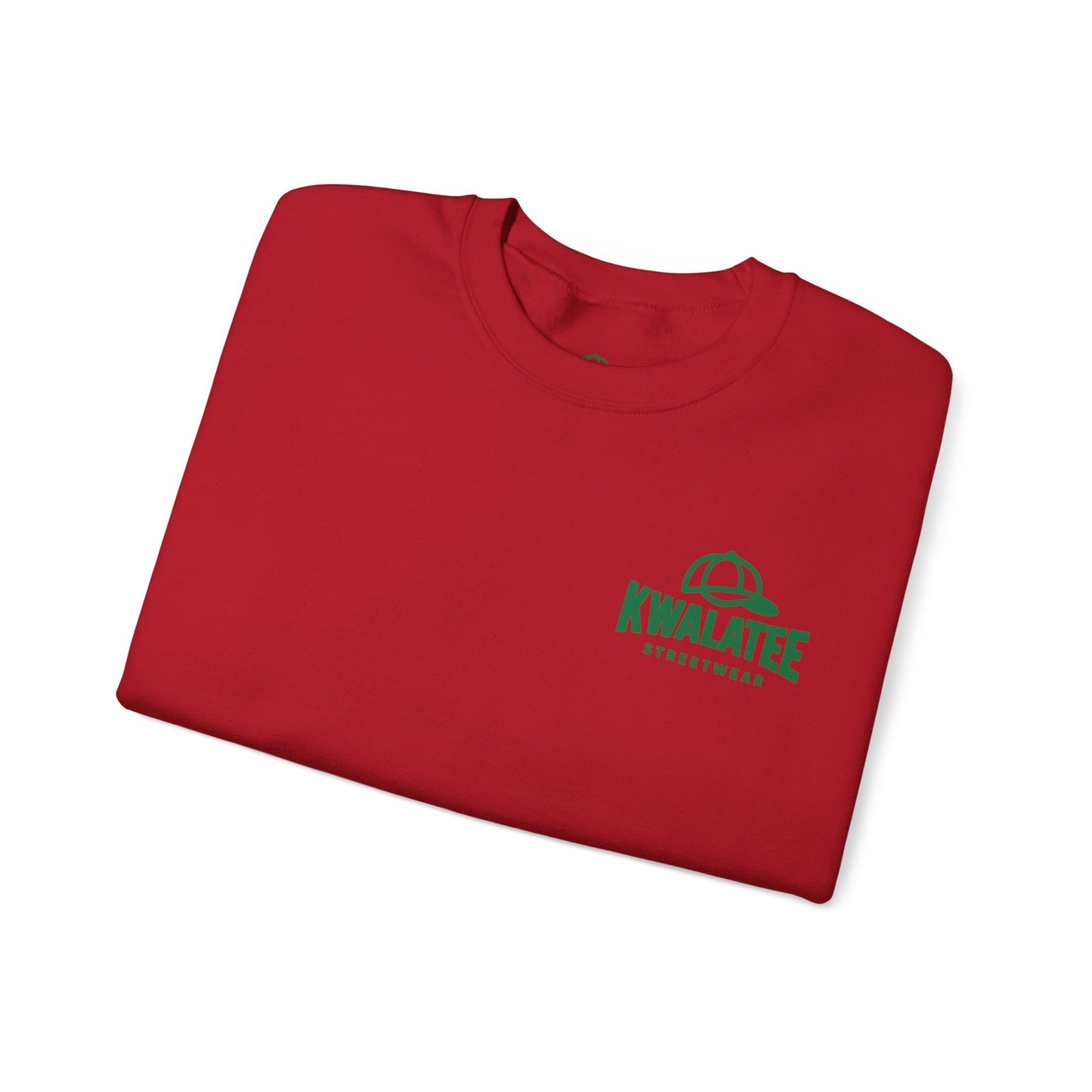 Crewneck — Green Mandala Eye Graphic with “KWALATEE” Logo