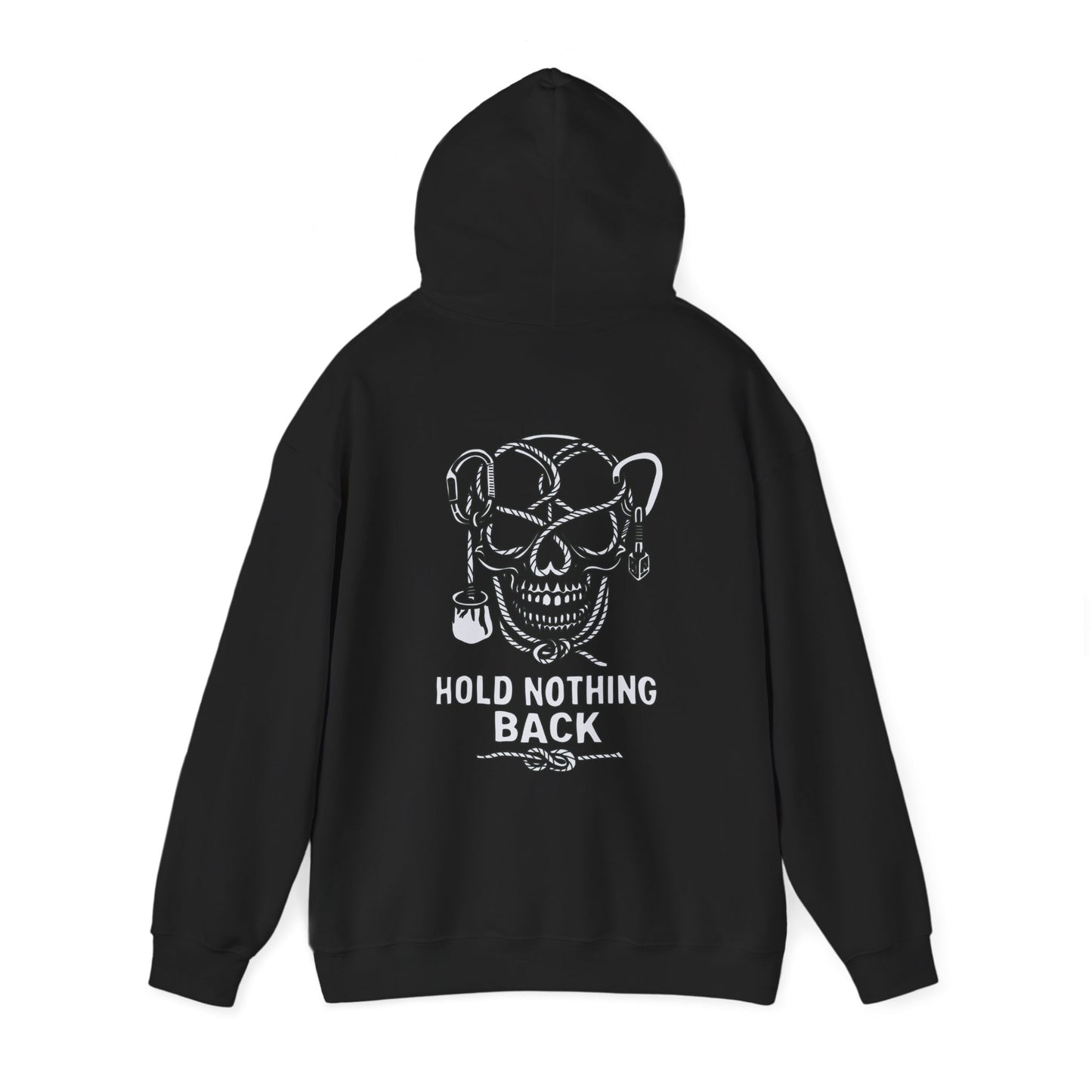 Hold Nothing Back Skull Hoodie — Kwalitee Streetwear Hooded Sweatshirt