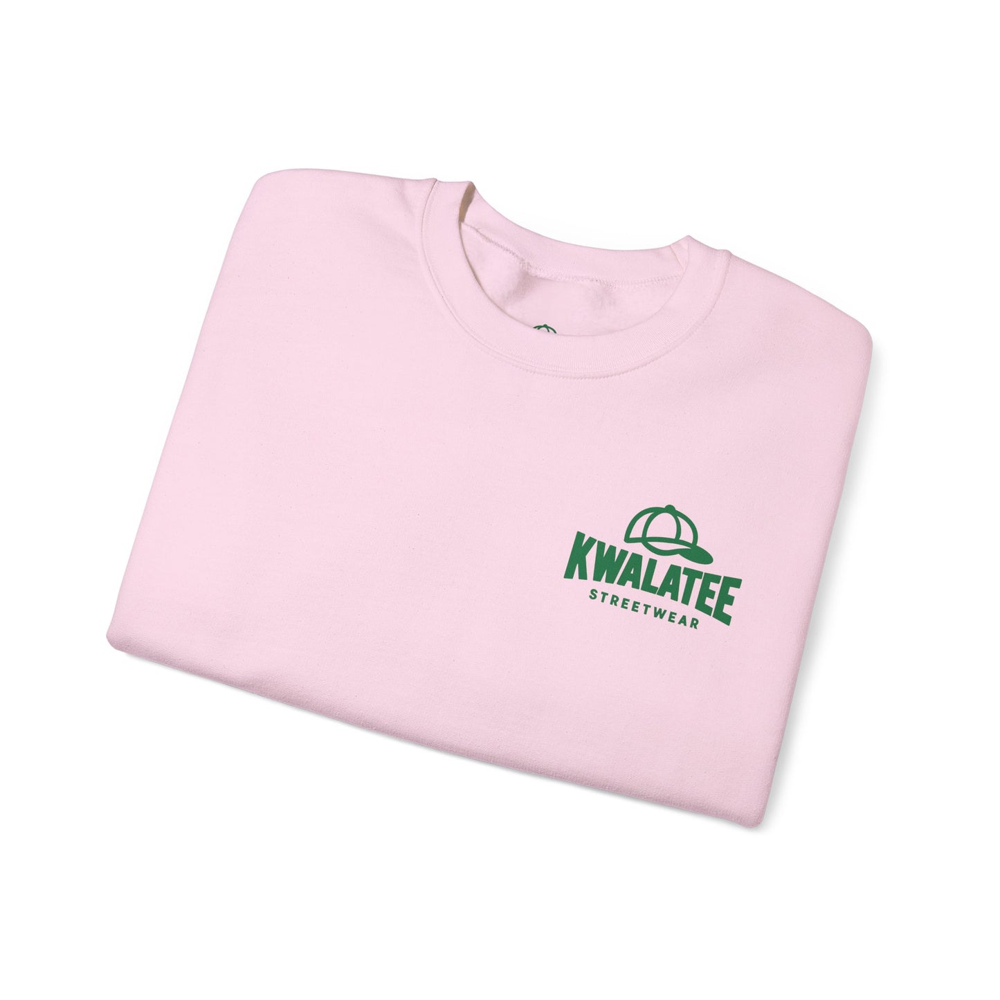 Crewneck — Green Mandala Eye Graphic with “KWALATEE” Logo