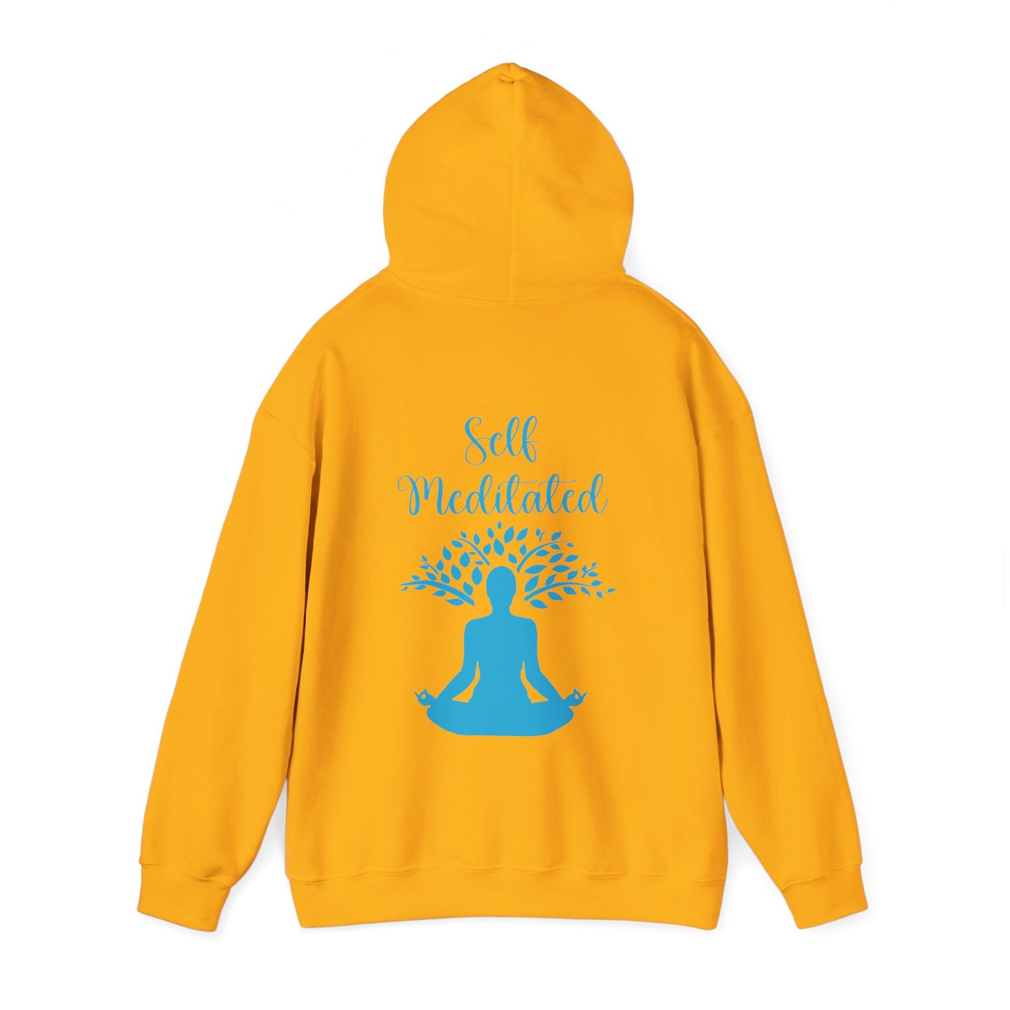 Meditation Hoodie — "Self Meditated" Sweatshirt with Tree Pose Graphic