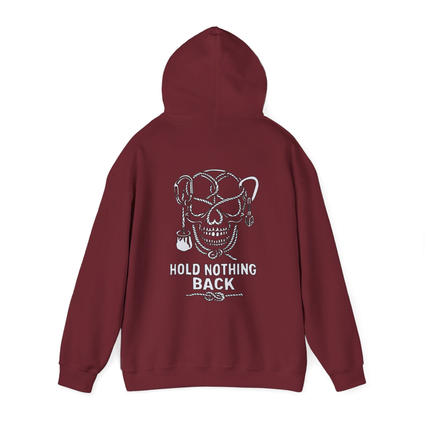 Hold Nothing Back Skull Hoodie — Kwalitee Streetwear Hooded Sweatshirt
