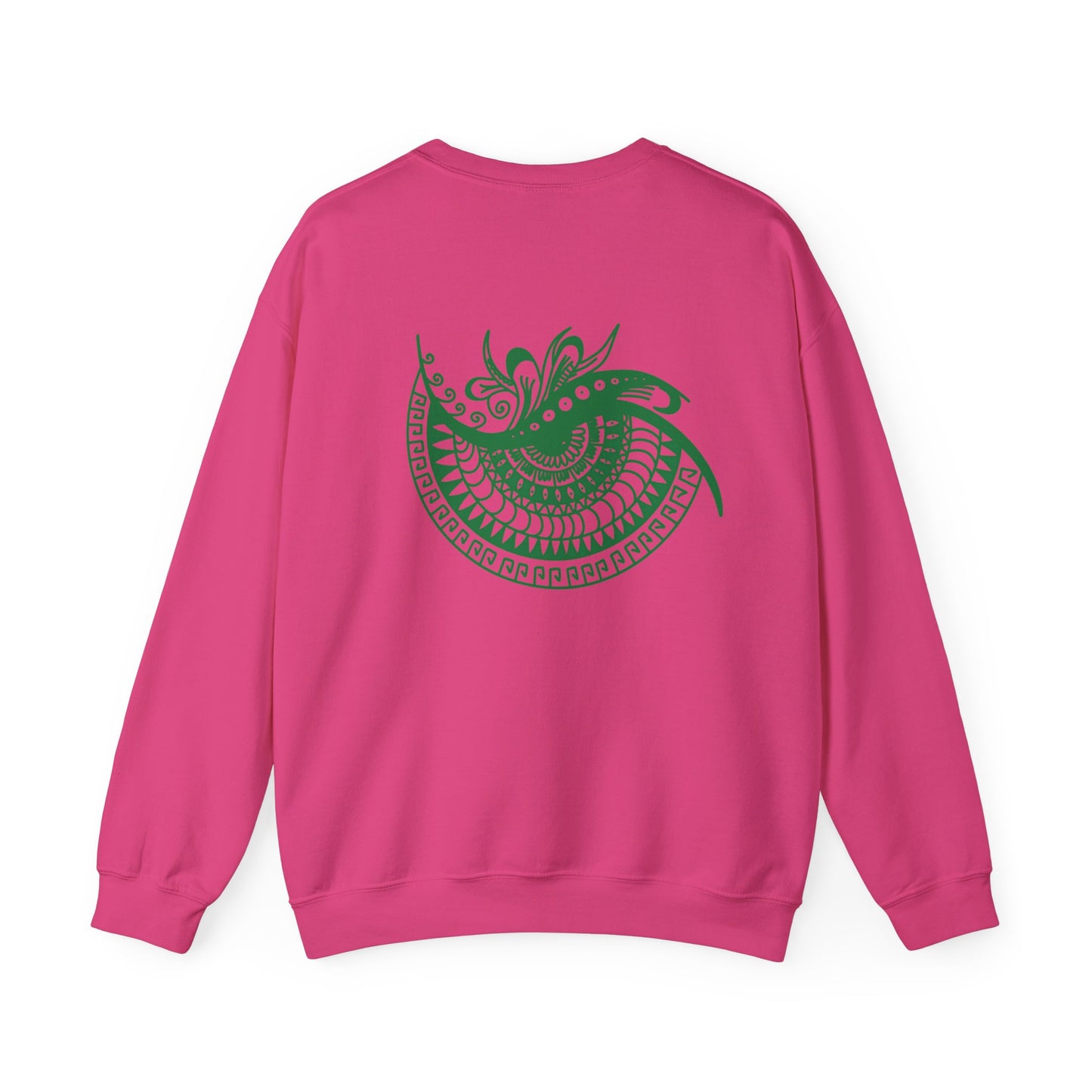 Crewneck — Green Mandala Eye Graphic with “KWALATEE” Logo