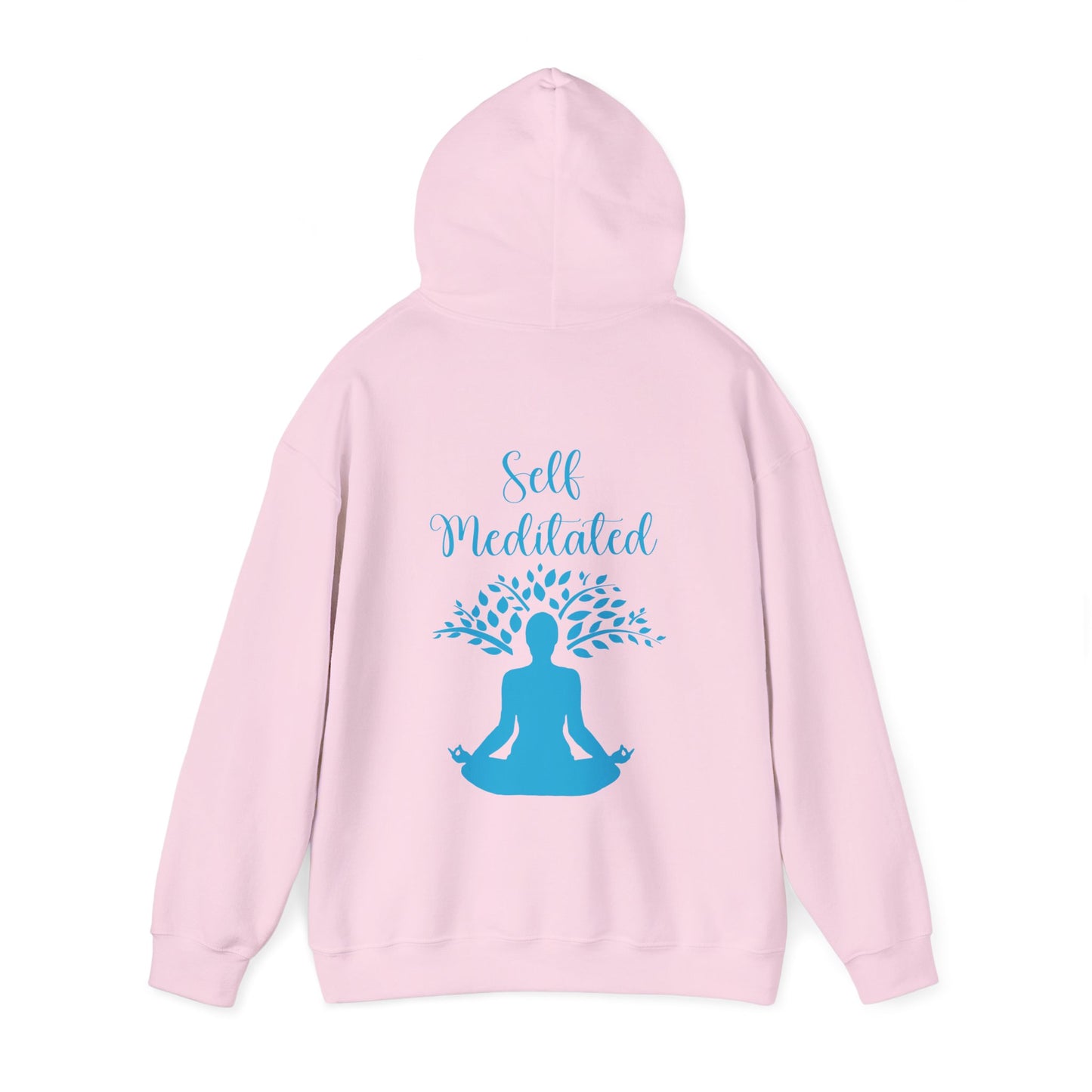 Meditation Hoodie — "Self Meditated" Sweatshirt with Tree Pose Graphic