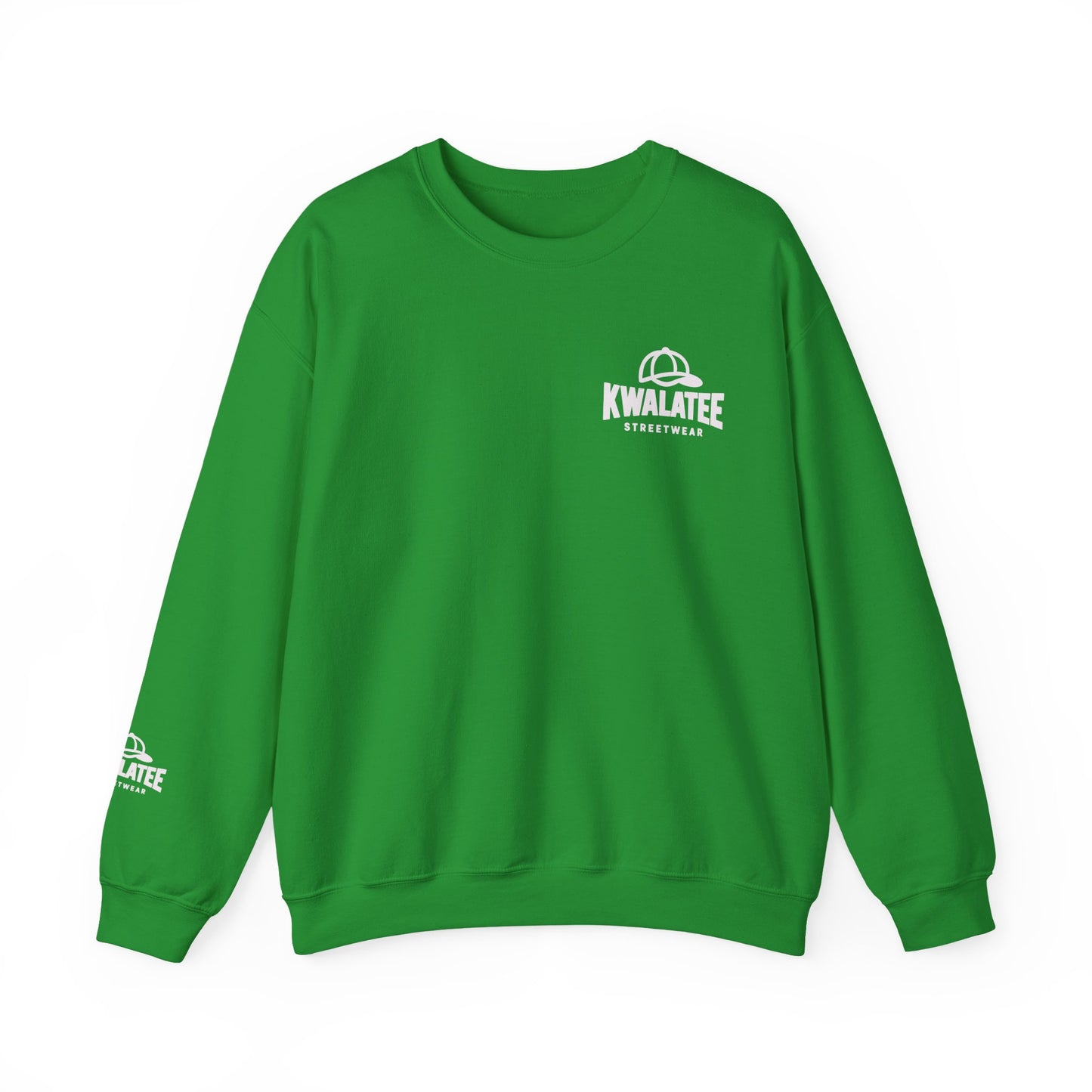 Kwalatee Streetwear Crewneck Sweatshirt — Minimal Logo Black Pullover