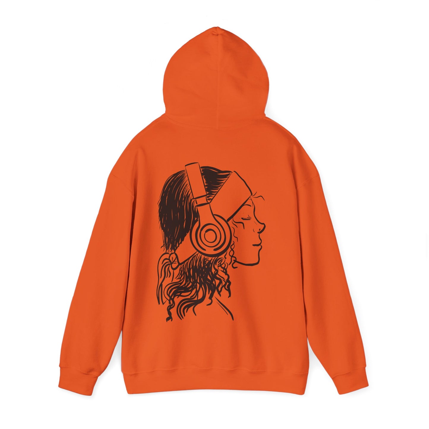 Music Lover Hoodie — 'Kwalatee' Logo & Headphones Girl Graphic