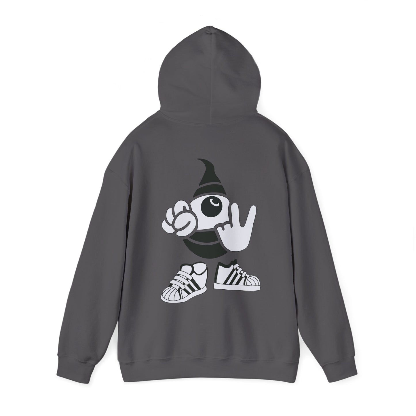 Lazee eyeHoodie — KwalaTee Logo & Cartoon Bee Graphic Sweatshirt