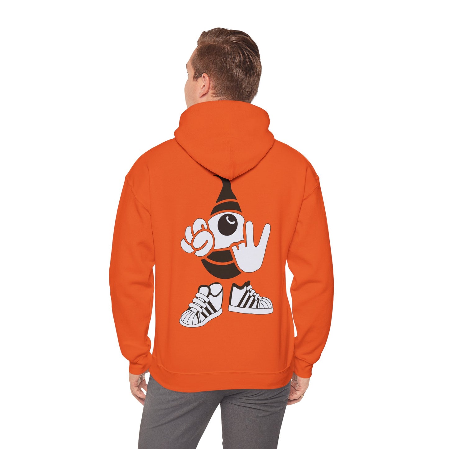 Lazee eyeHoodie — KwalaTee Logo & Cartoon Bee Graphic Sweatshirt