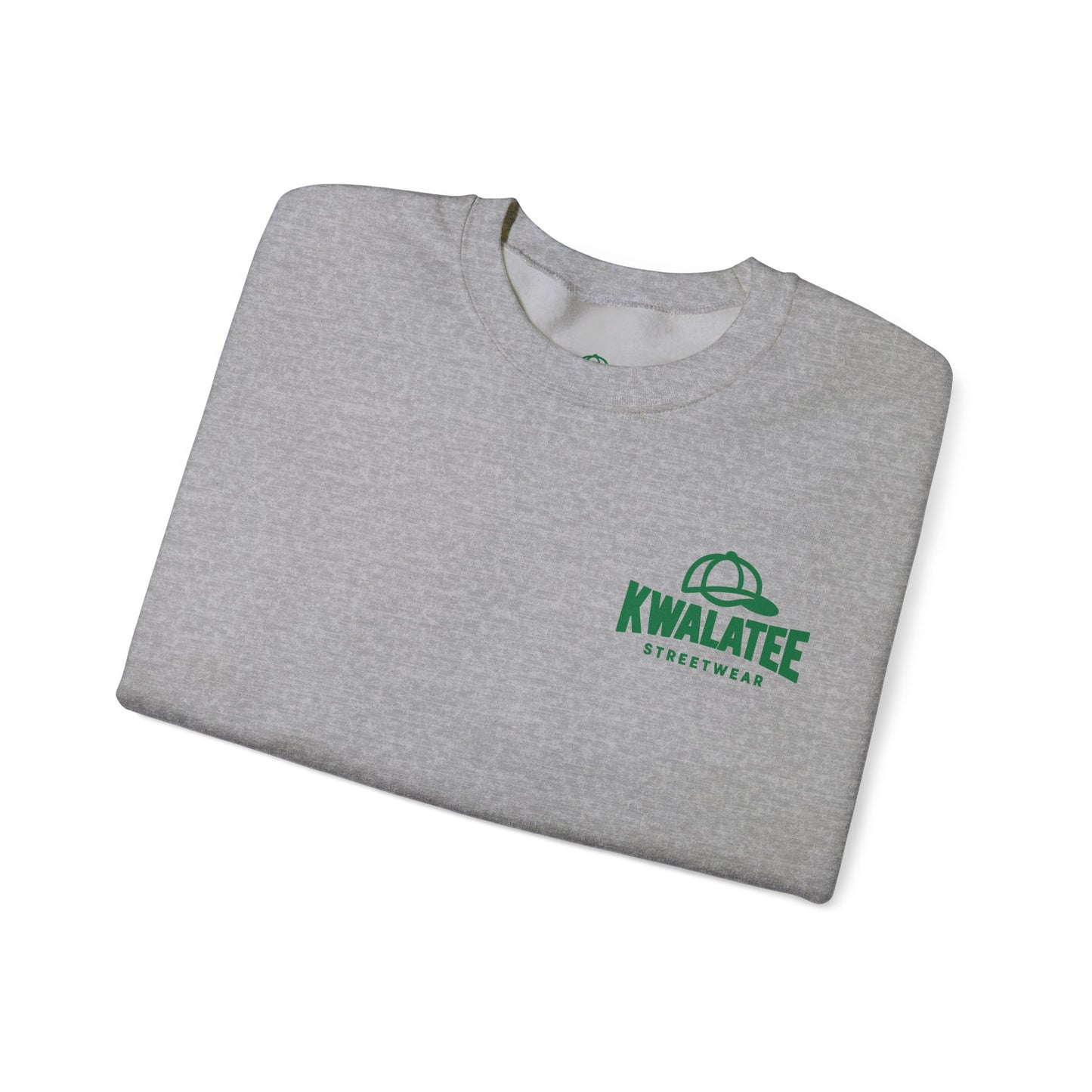 Crewneck — Green Mandala Eye Graphic with “KWALATEE” Logo