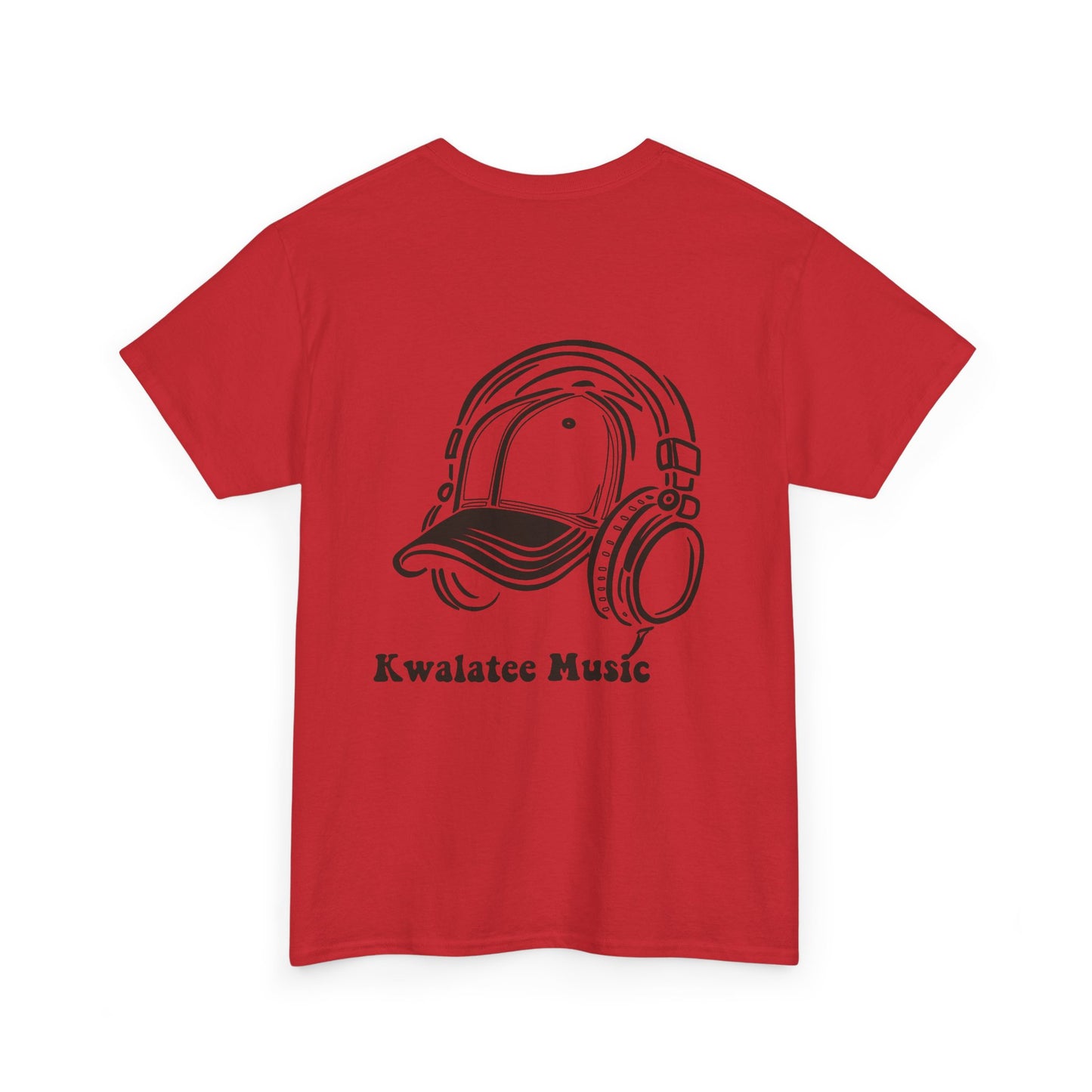 Music Logo T‑Shirt — "Kwalatee Music" Graphic Tee (Cap & Headphones)
