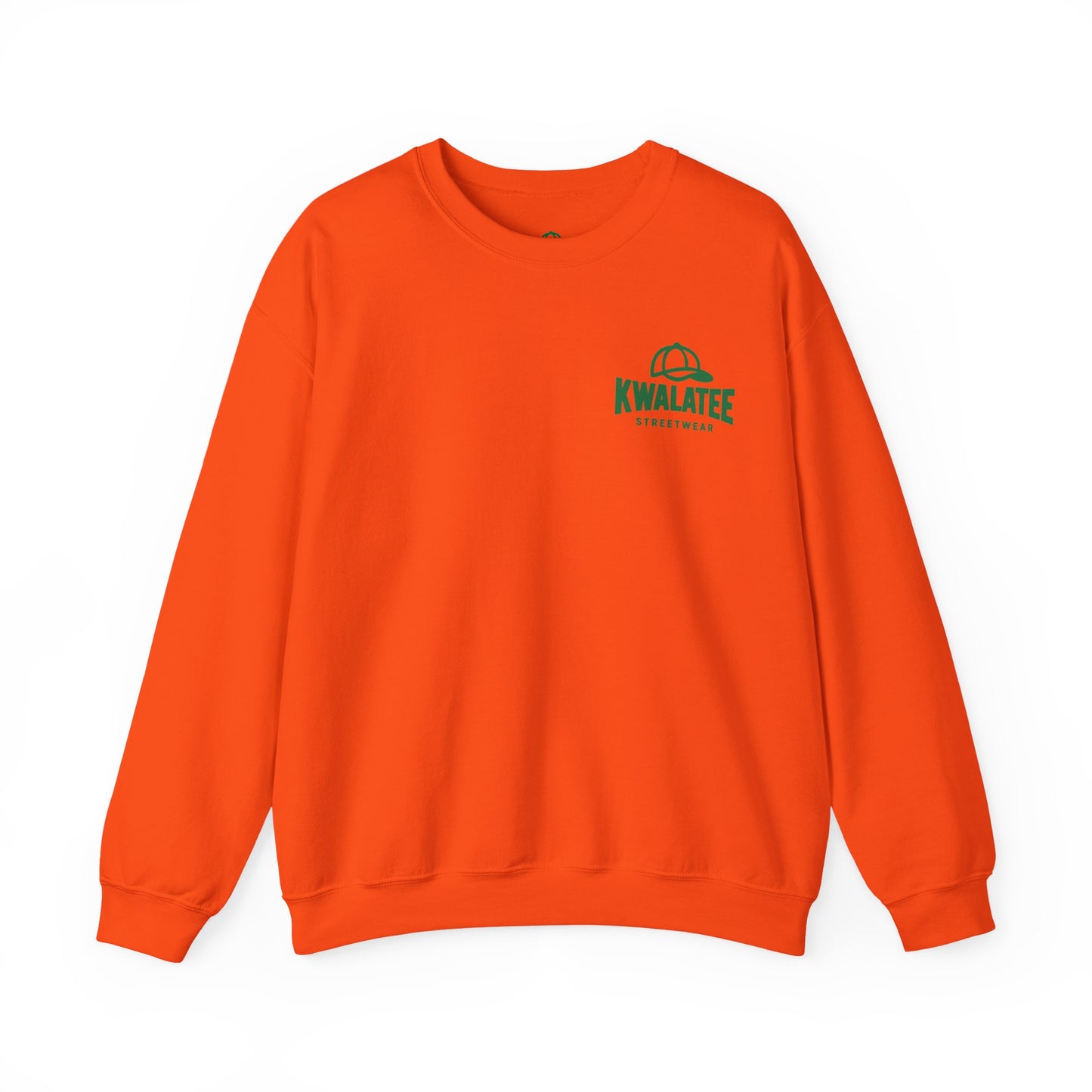 Crewneck — Green Mandala Eye Graphic with “KWALATEE” Logo