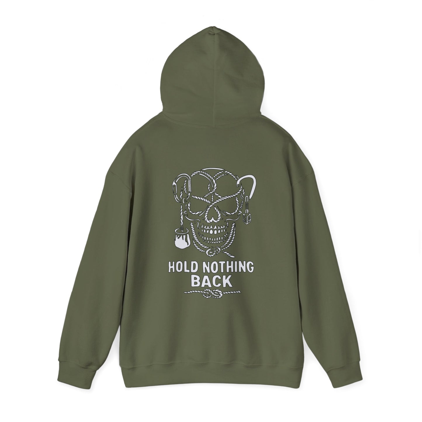 Hold Nothing Back Skull Hoodie — Kwalitee Streetwear Hooded Sweatshirt