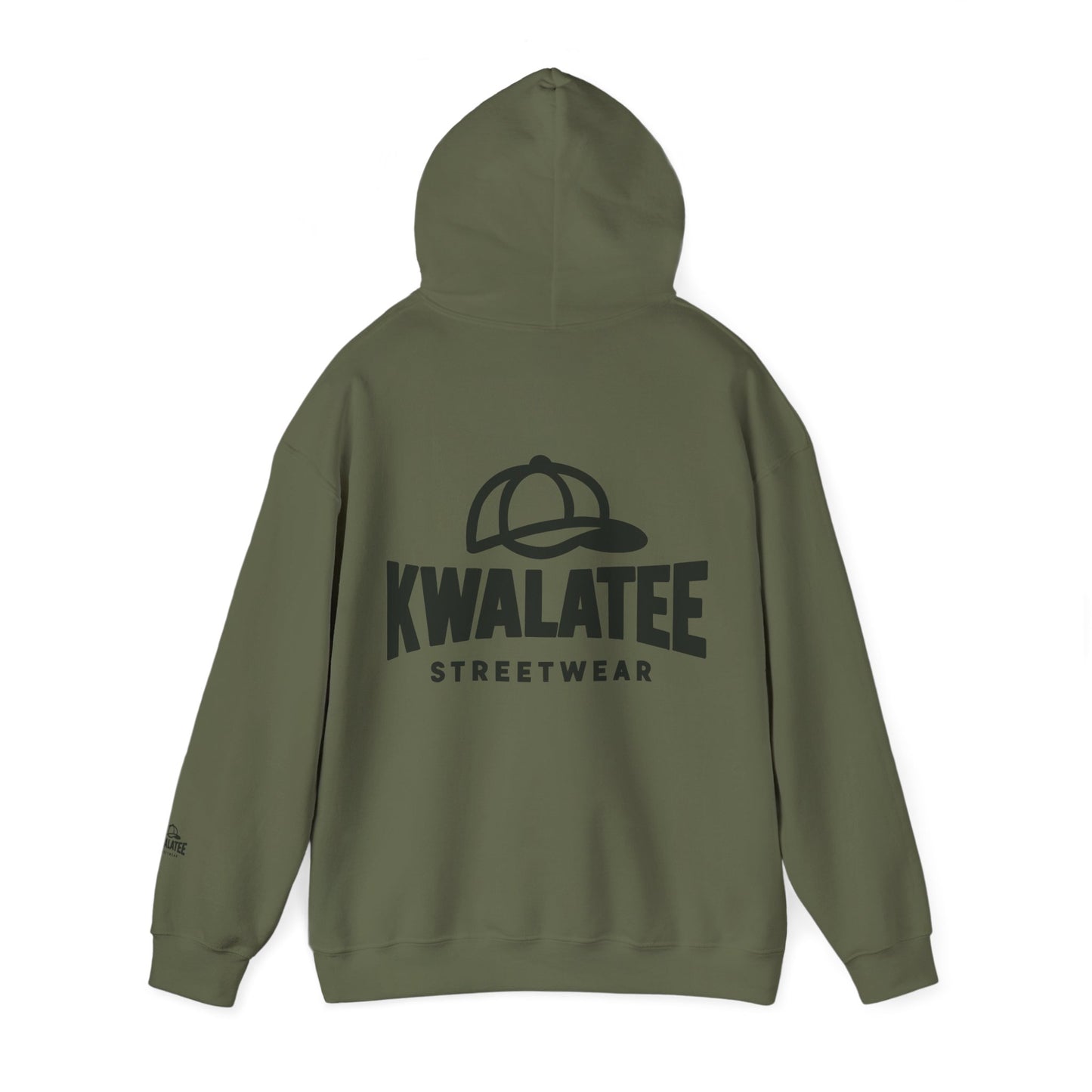 Kwalatee Streetwear Hoodie – Logo Pullover with Cap Graphic