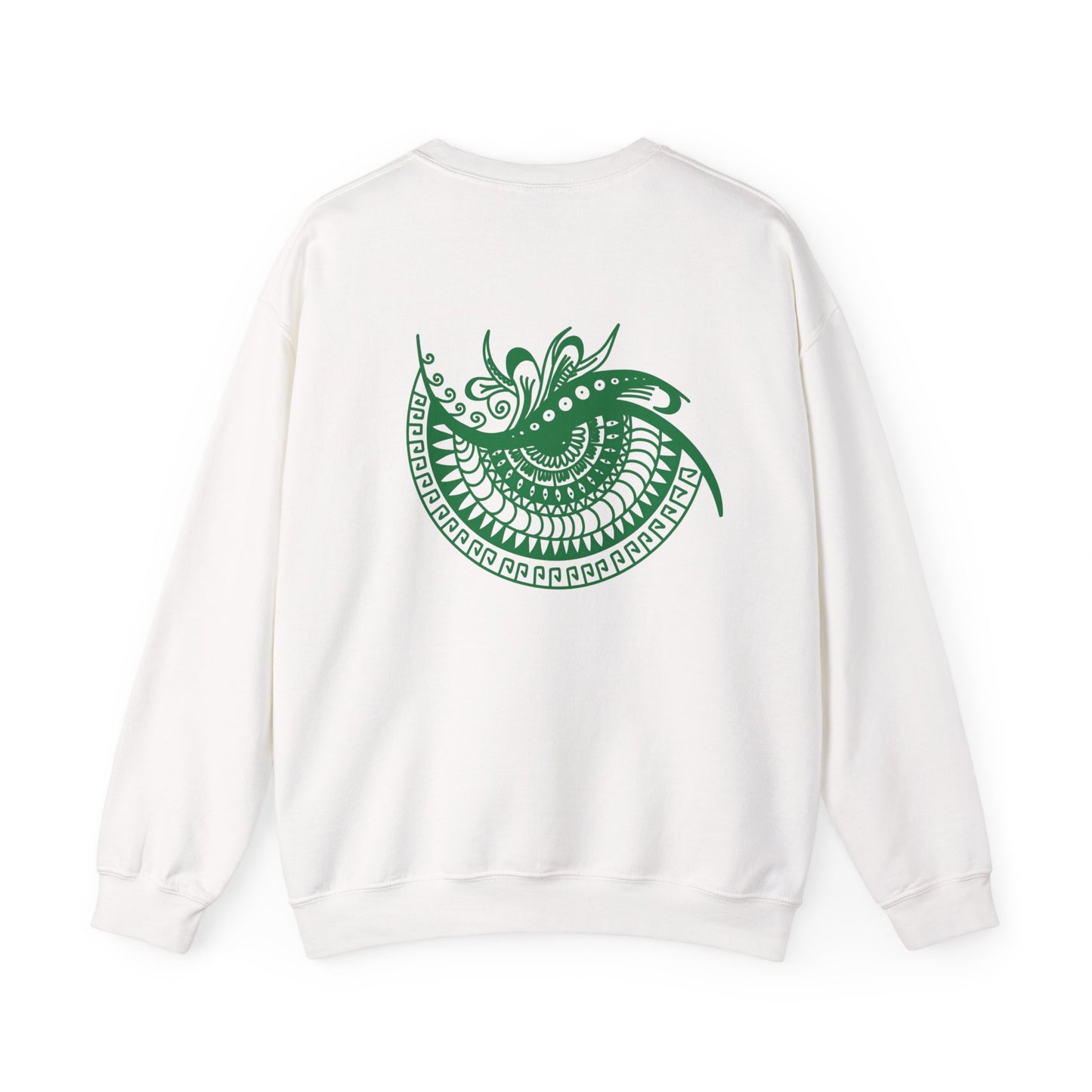 Crewneck — Green Mandala Eye Graphic with “KWALATEE” Logo