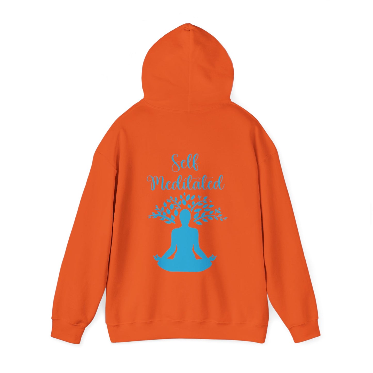 Meditation Hoodie — "Self Meditated" Sweatshirt with Tree Pose Graphic