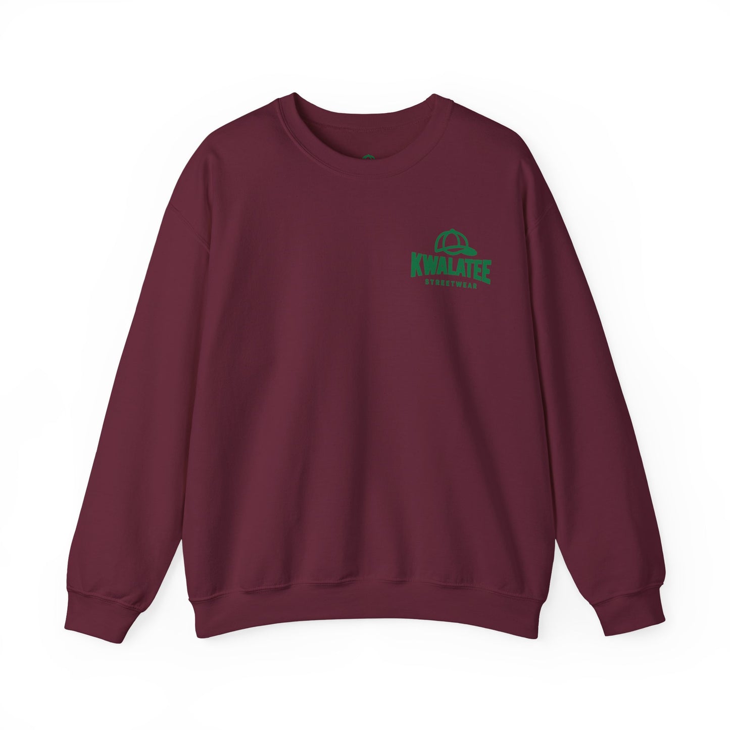 Crewneck — Green Mandala Eye Graphic with “KWALATEE” Logo