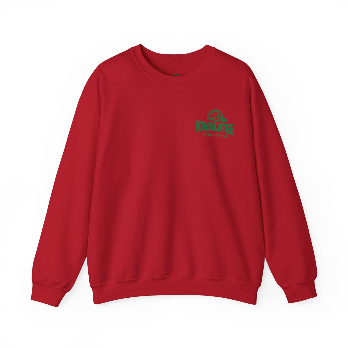 Crewneck — Green Mandala Eye Graphic with “KWALATEE” Logo