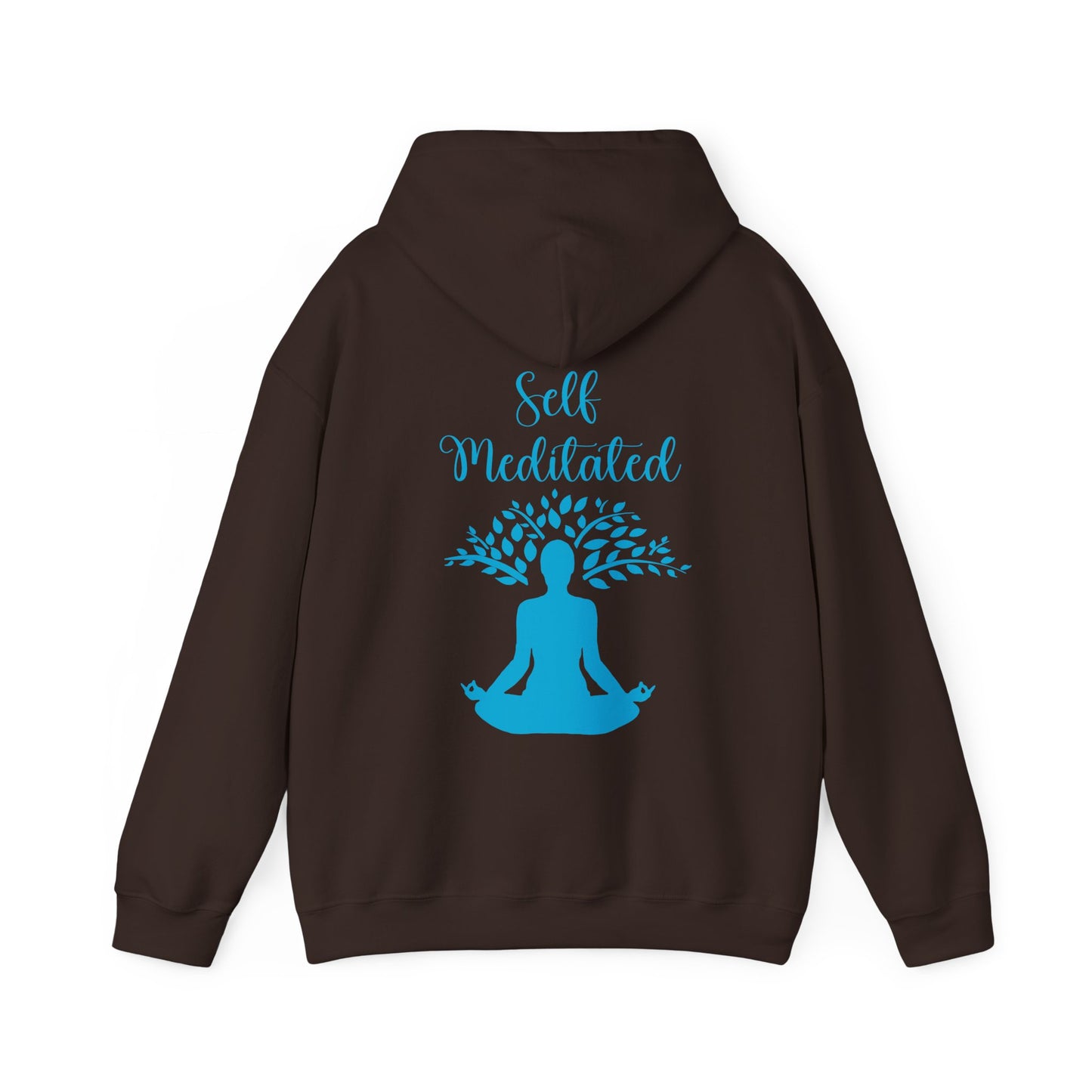 Meditation Hoodie — "Self Meditated" Sweatshirt with Tree Pose Graphic