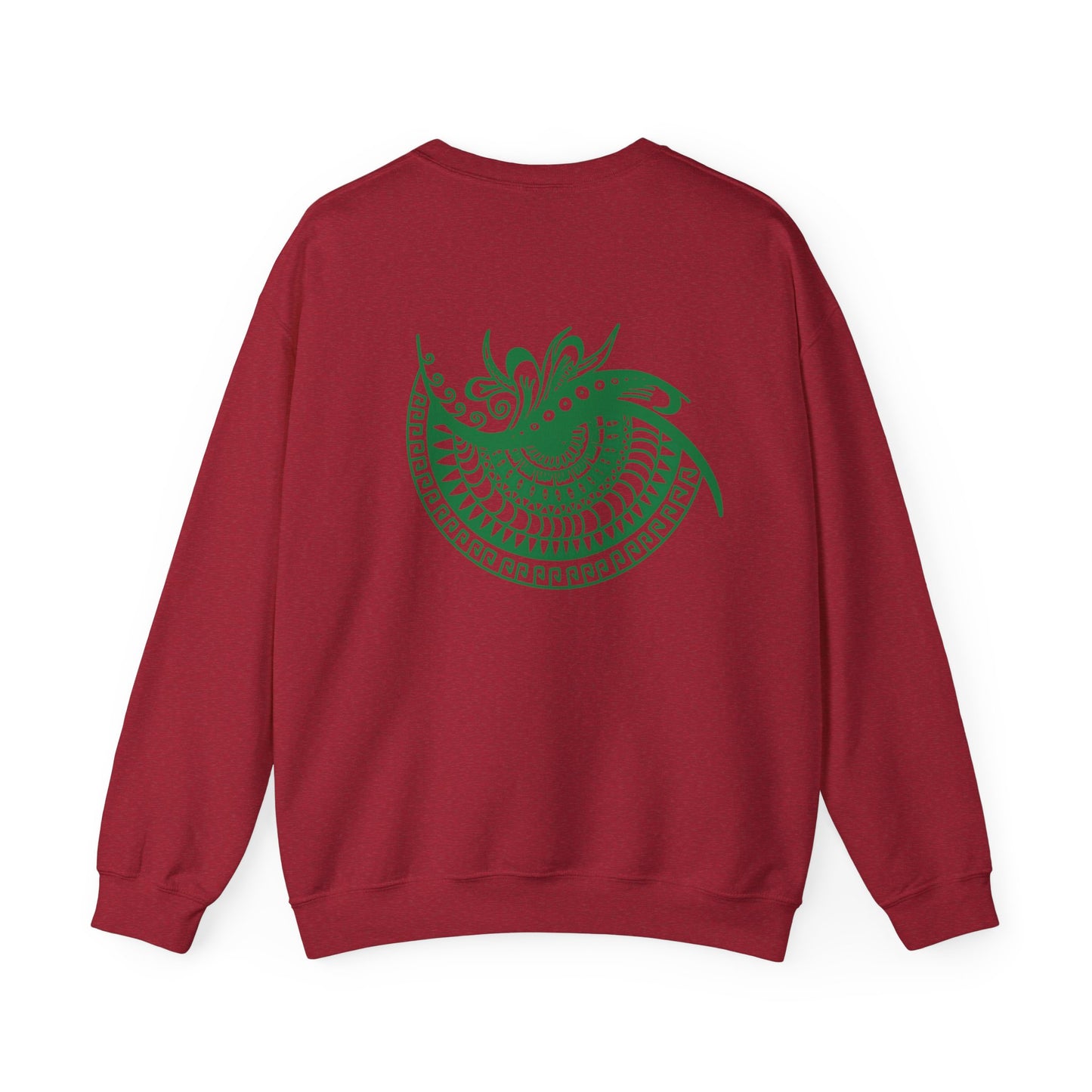 Crewneck — Green Mandala Eye Graphic with “KWALATEE” Logo