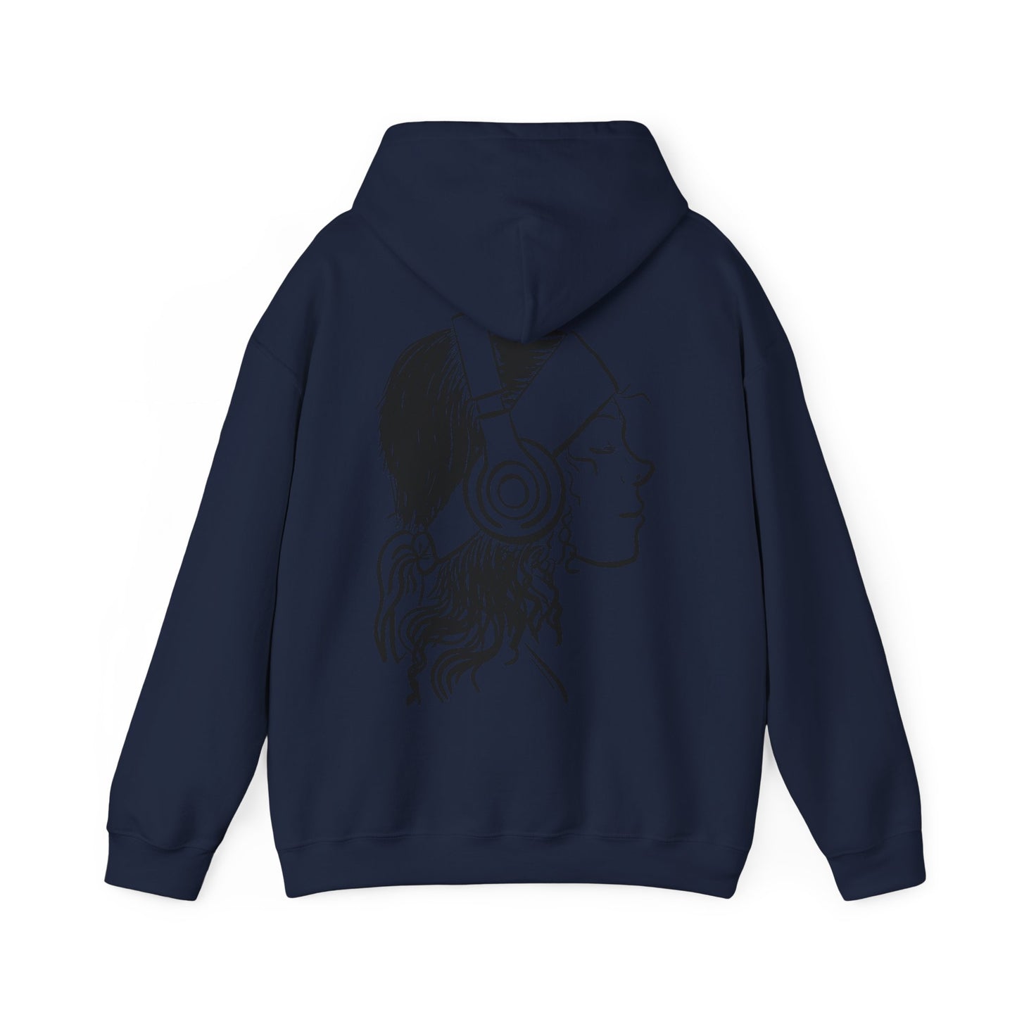 Music Lover Hoodie — 'Kwalatee' Logo & Headphones Girl Graphic