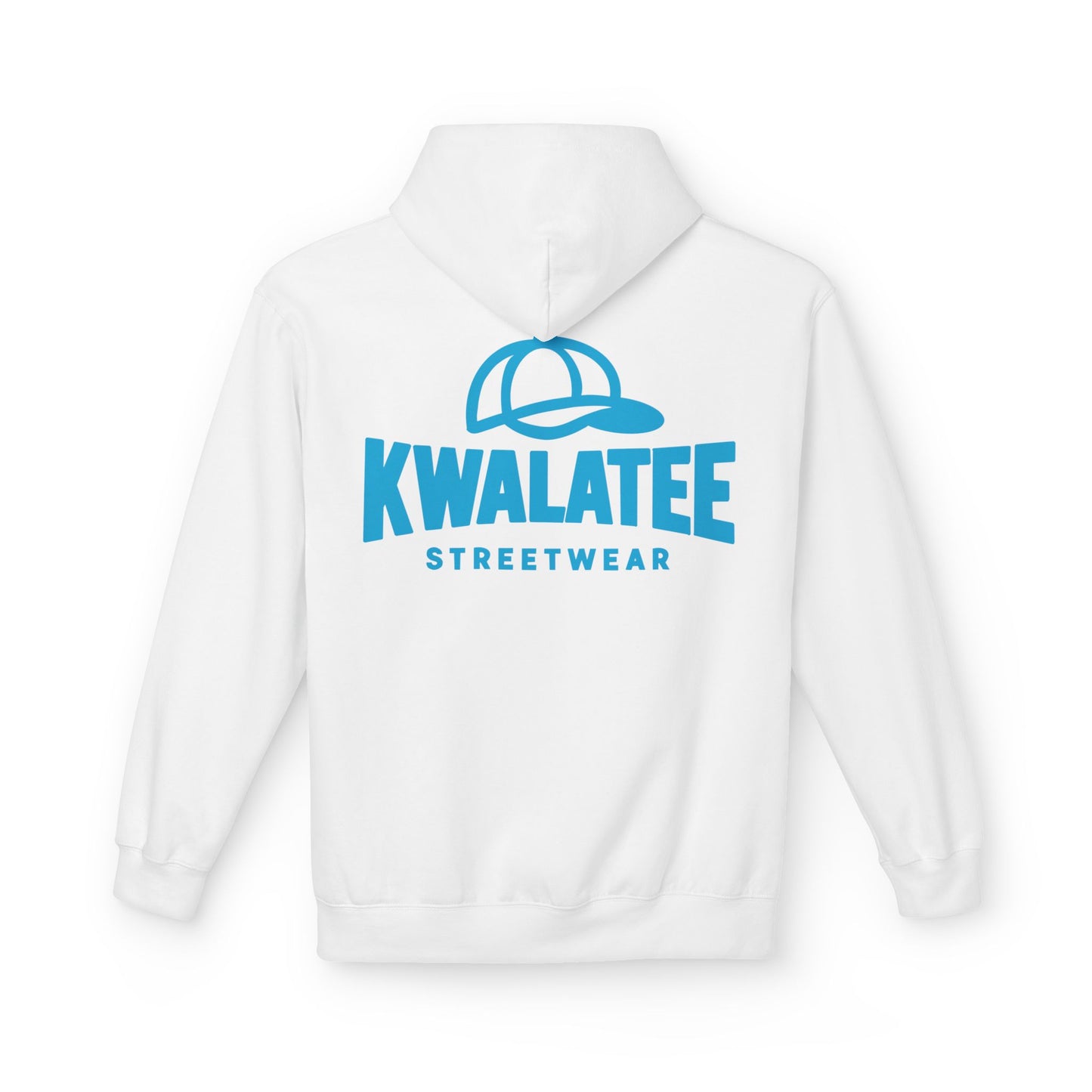 Kwalatee Streetwear Hoodie — Blue Logo Pullover