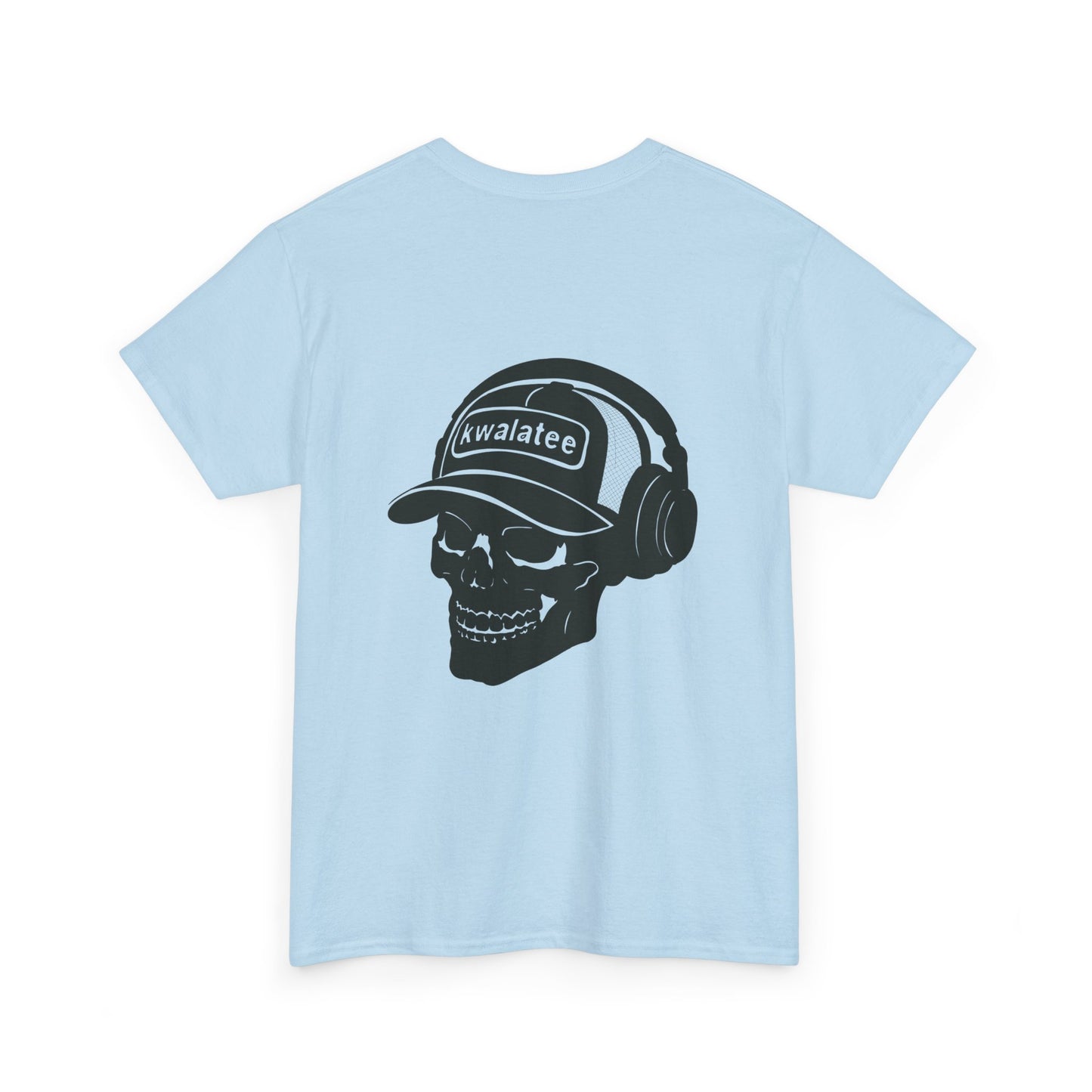 Skull DJ Tee — 'Kwalatee' Music Logo Graphic T-Shirt