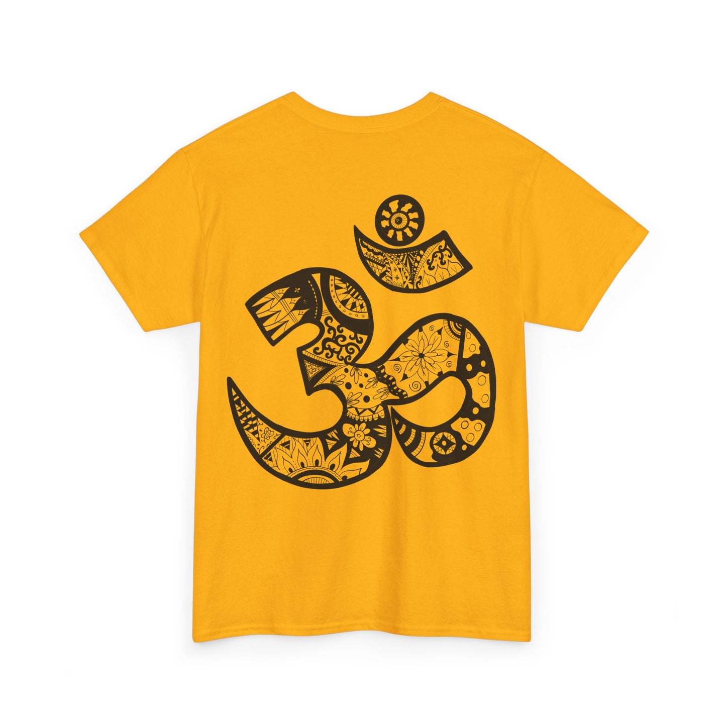 Om Symbol Tee — Hand-Drawn Mandala Om Spiritual Yoga T-Shirt