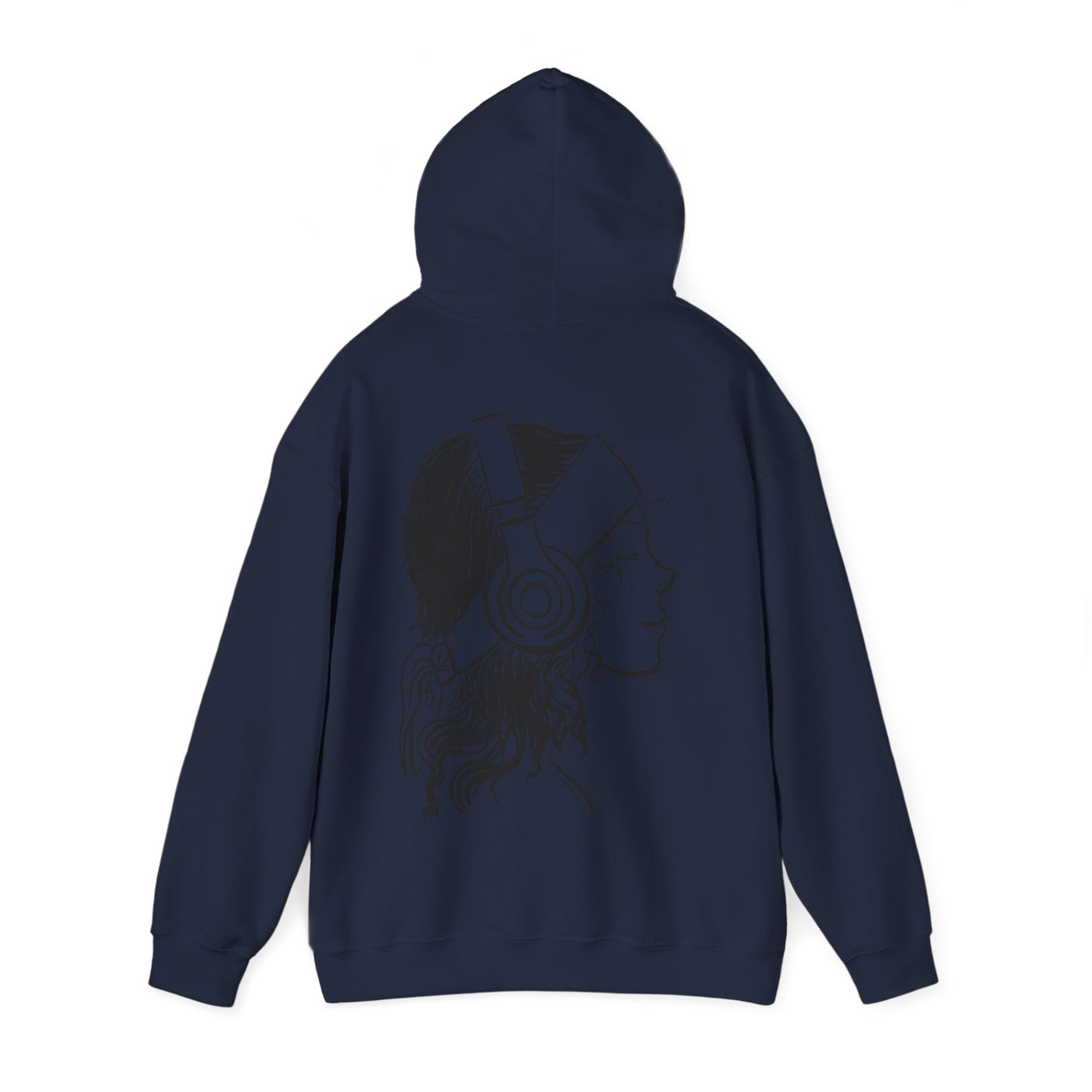 Music Lover Hoodie — 'Kwalatee' Logo & Headphones Girl Graphic