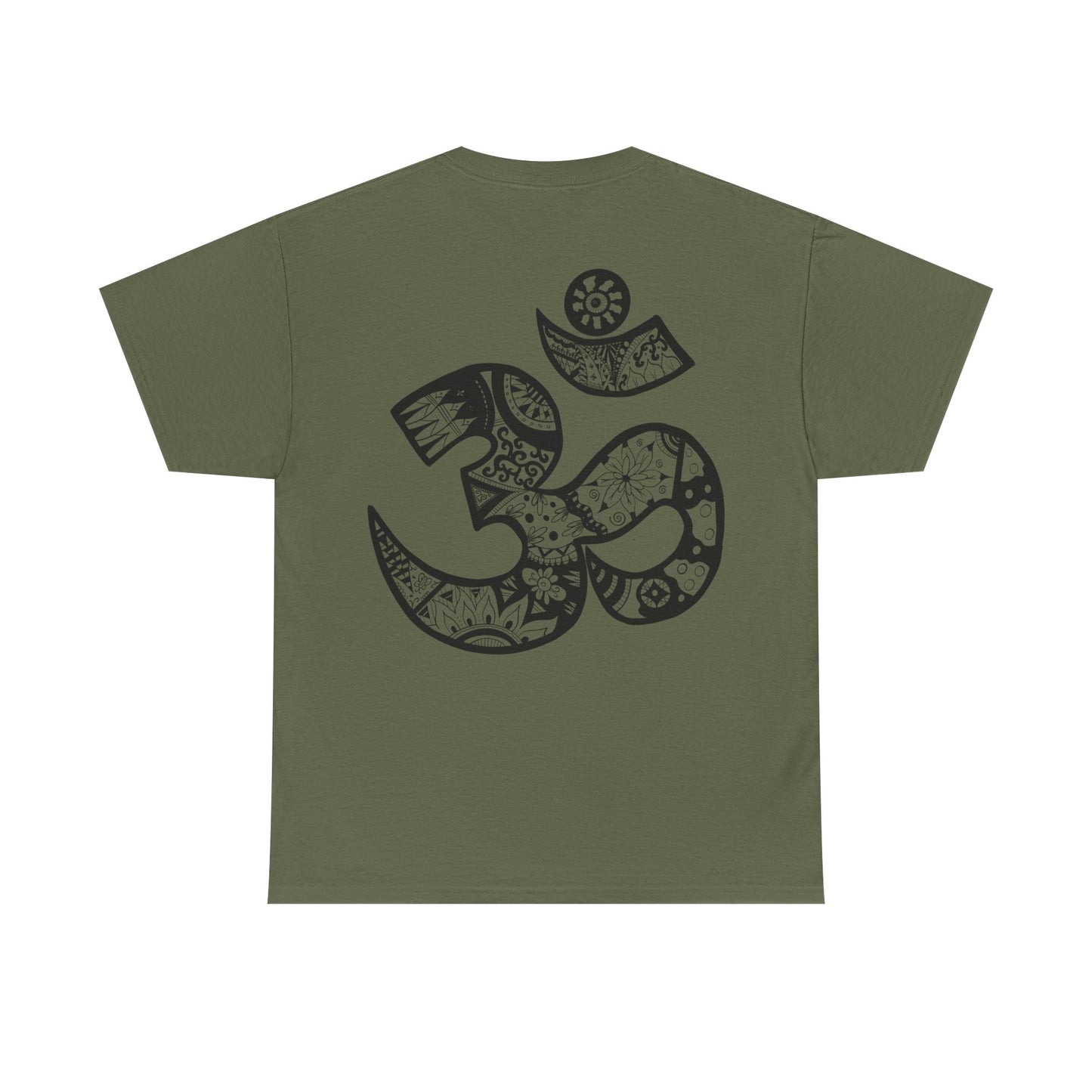 Om Symbol Tee — Hand-Drawn Mandala Om Spiritual Yoga T-Shirt