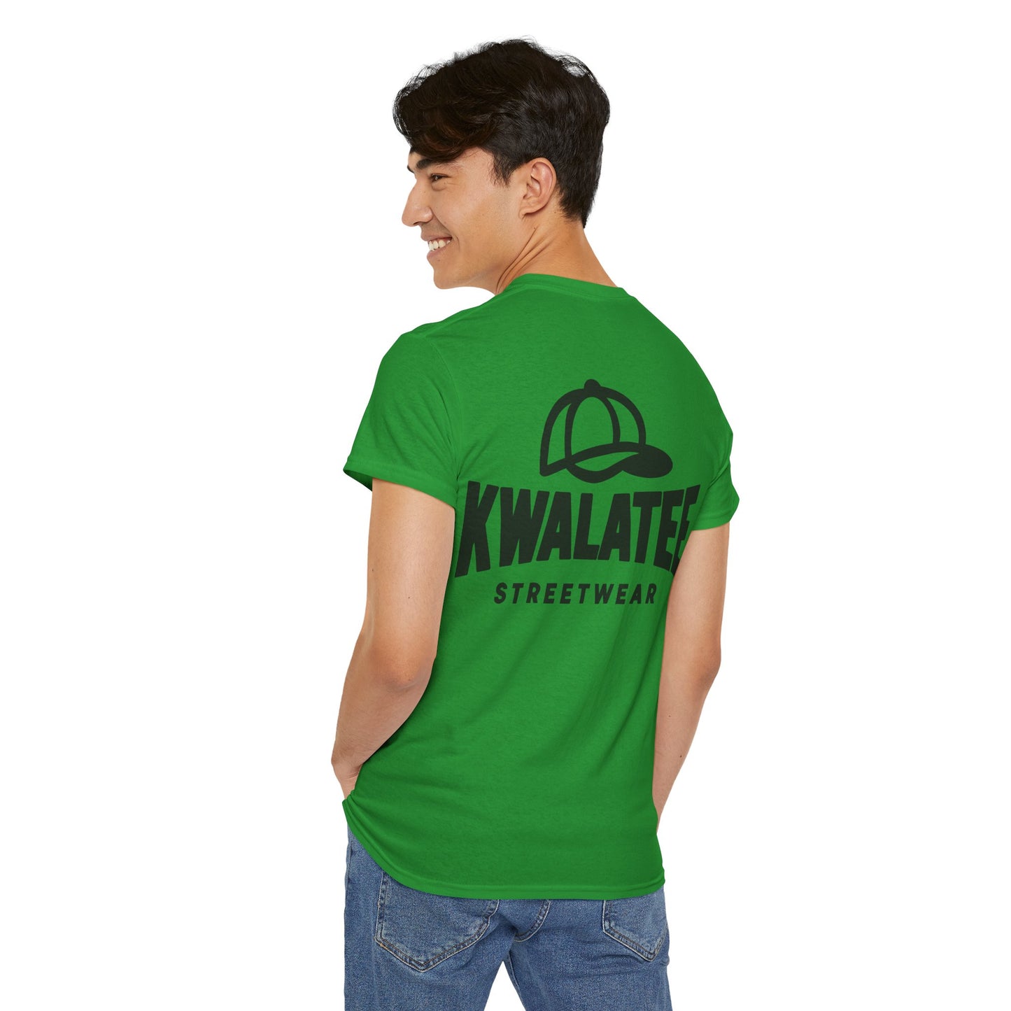 Kwalatee Streetwear Graphic Tee — Bold Cap Logo T-Shirt