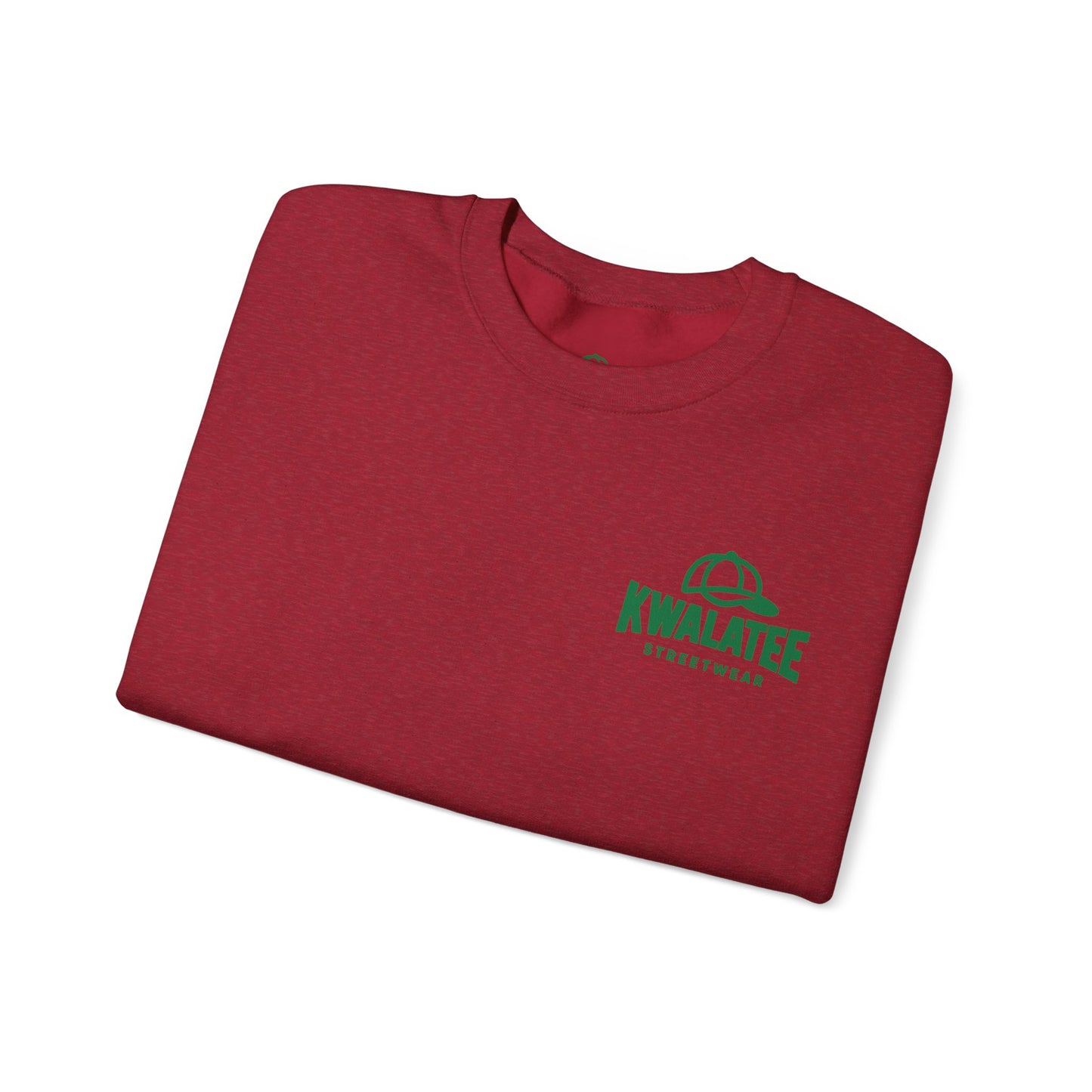 Crewneck — Green Mandala Eye Graphic with “KWALATEE” Logo